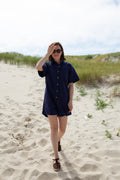 JADE BLEUE _ Combishort à poches
