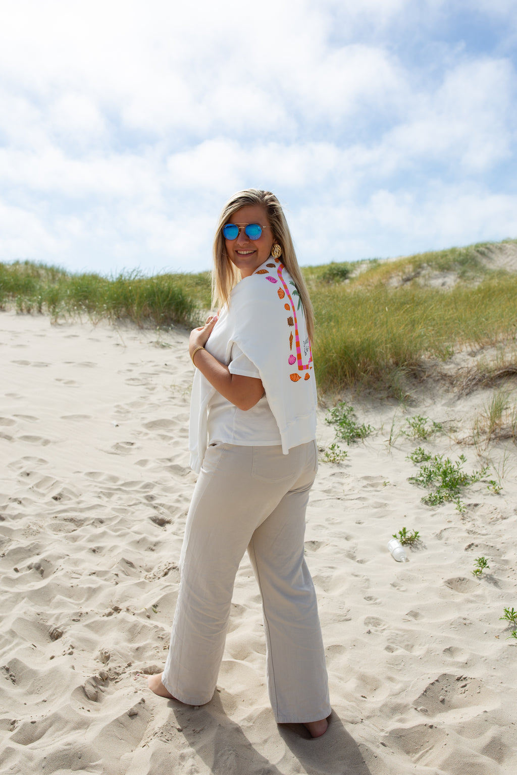 BAHIA BLANC _ Sweat à motif