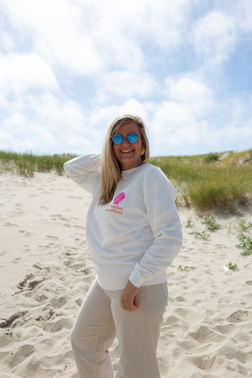BAHIA BLANC _ Sweat à motif