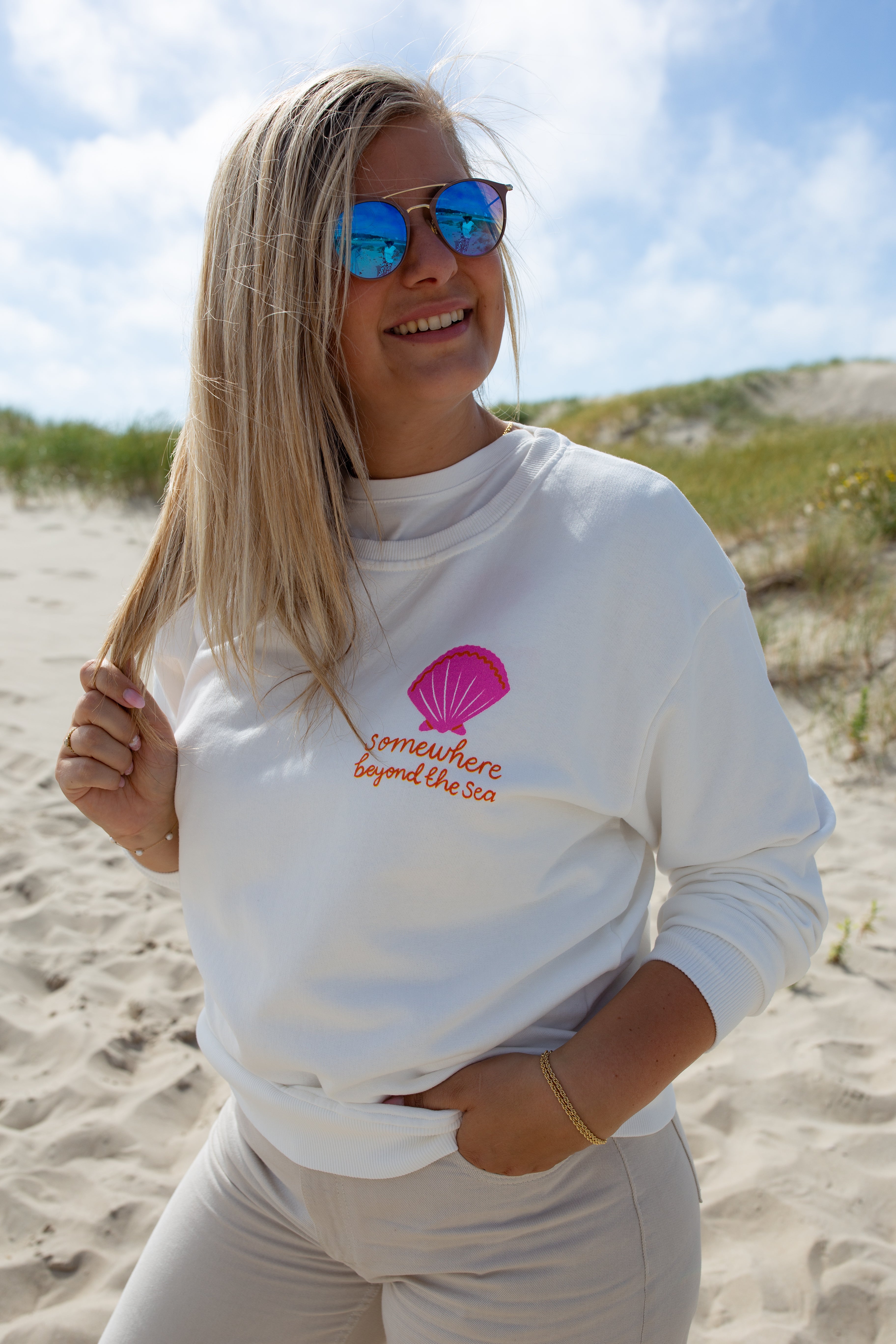 BAHIA BLANC _ Sweat à motif