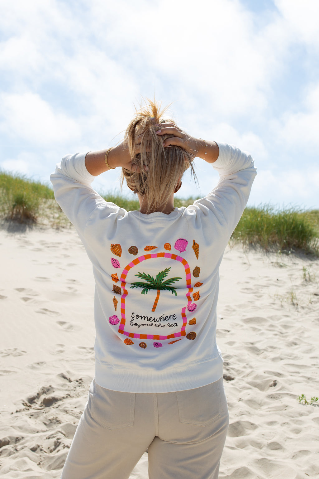 BAHIA BLANC _ Sweat à motif