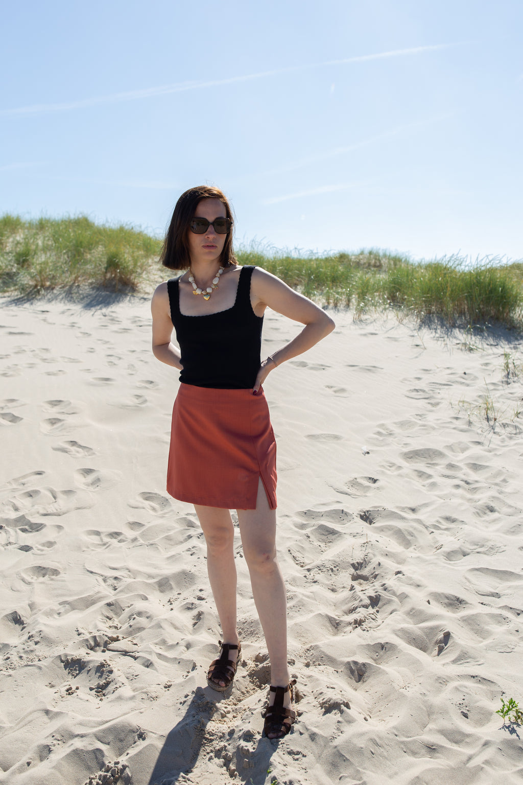 LOU TERRACOTTA _ Jupe Short
