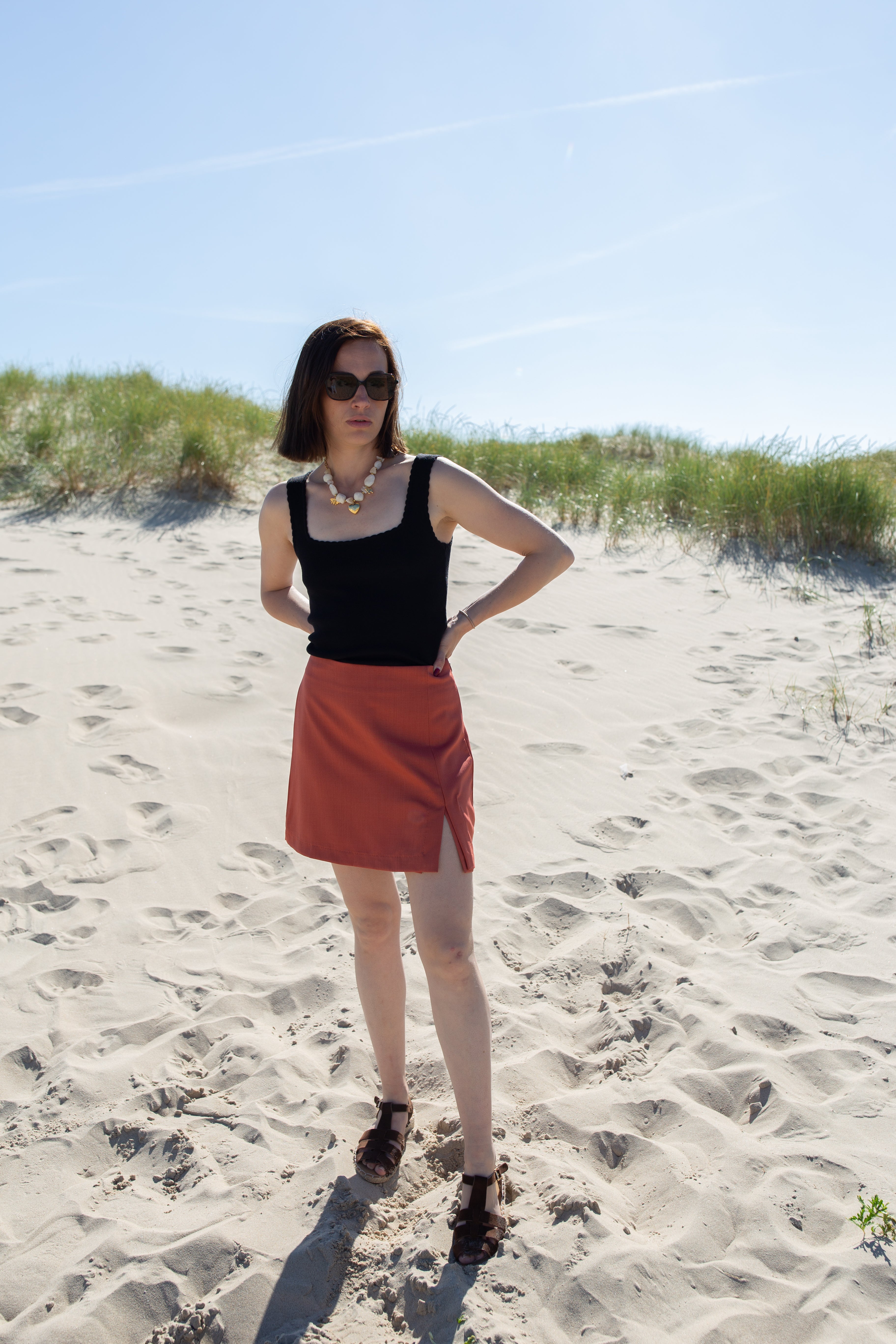 LOU TERRACOTTA _ Jupe Short
