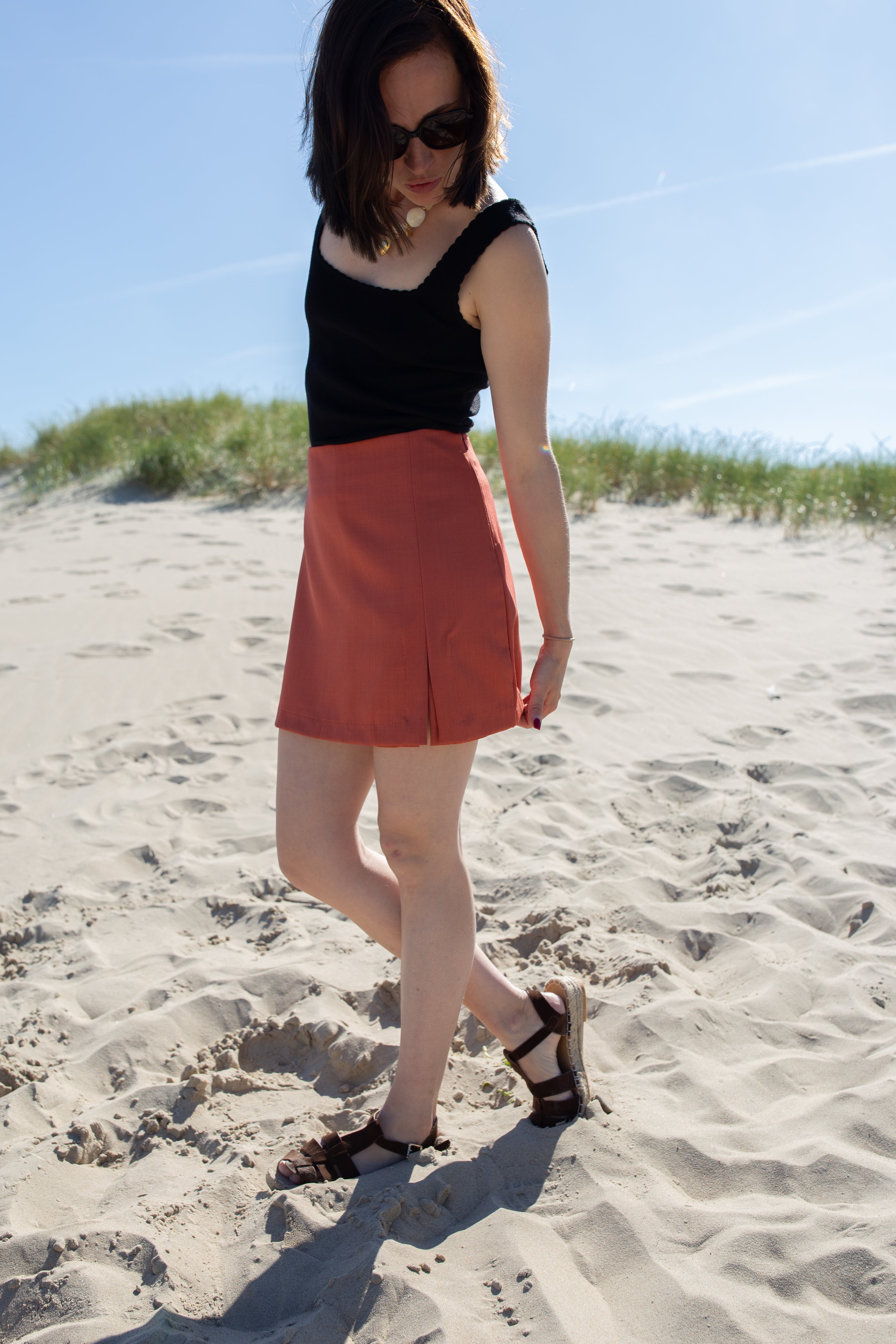 LOU TERRACOTTA _ Jupe Short