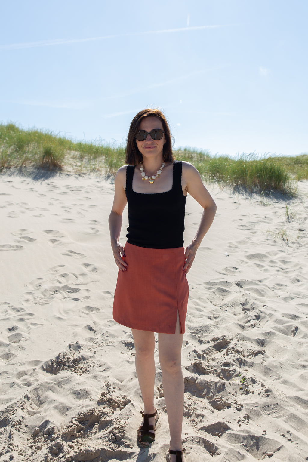 LOU TERRACOTTA _ Jupe Short