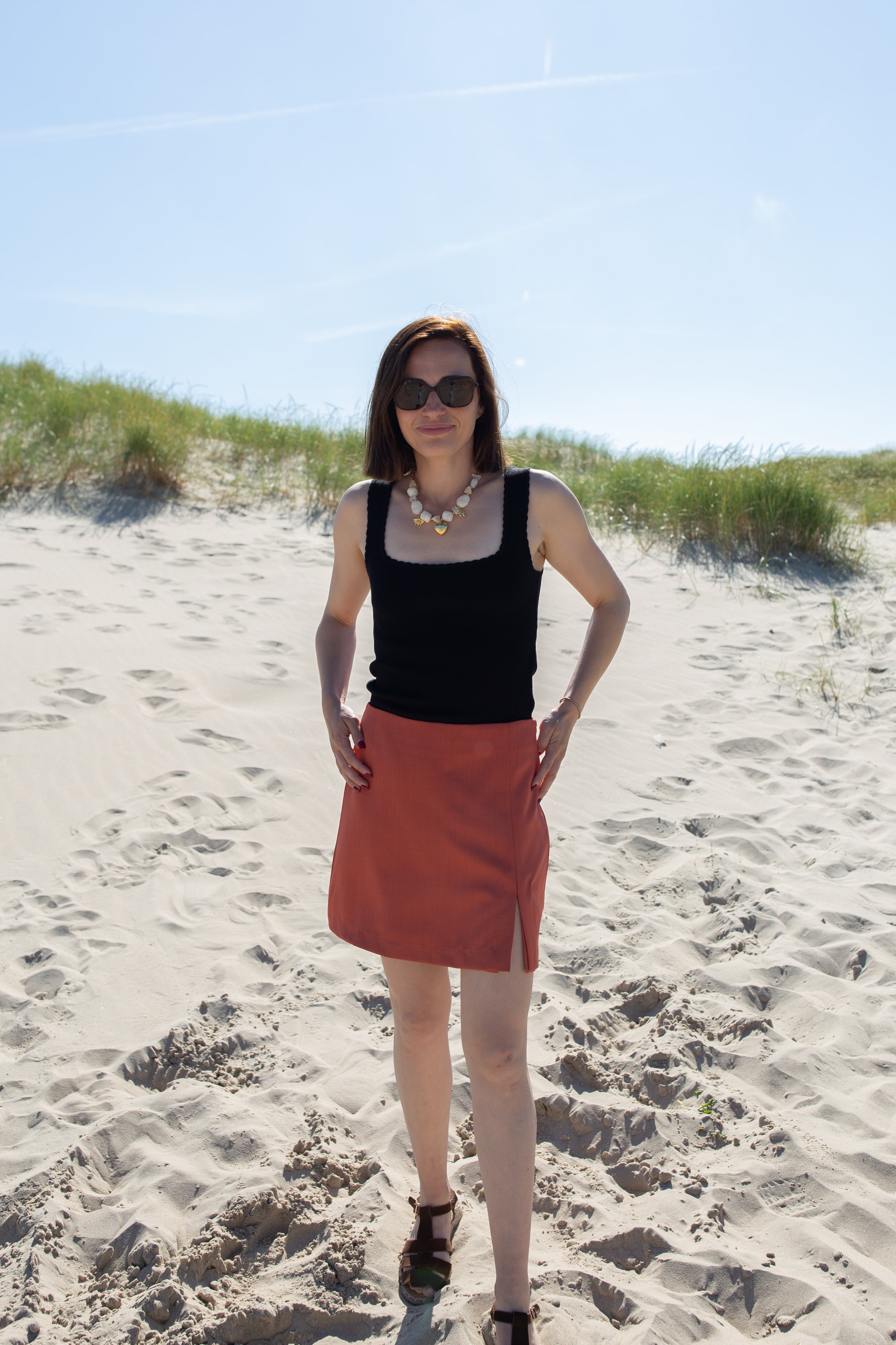 LOU TERRACOTTA _ Jupe Short