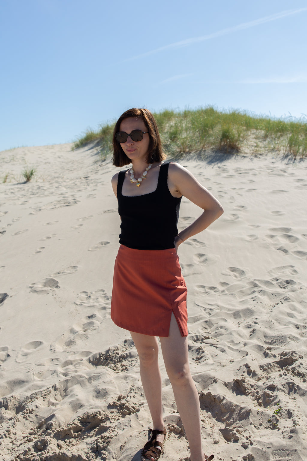 LOU TERRACOTTA _ Jupe Short