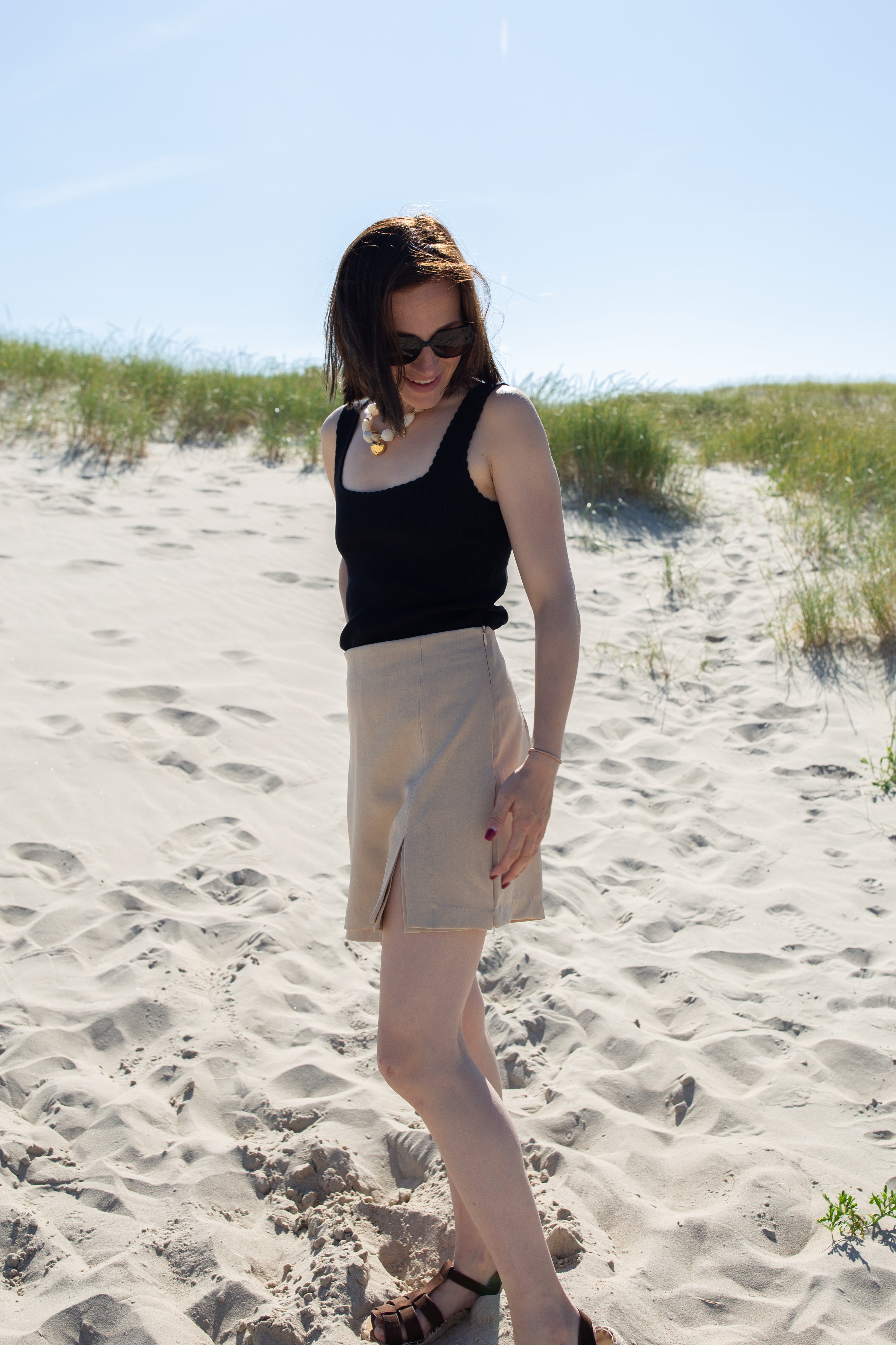 LOU BEIGE _ Jupe Short