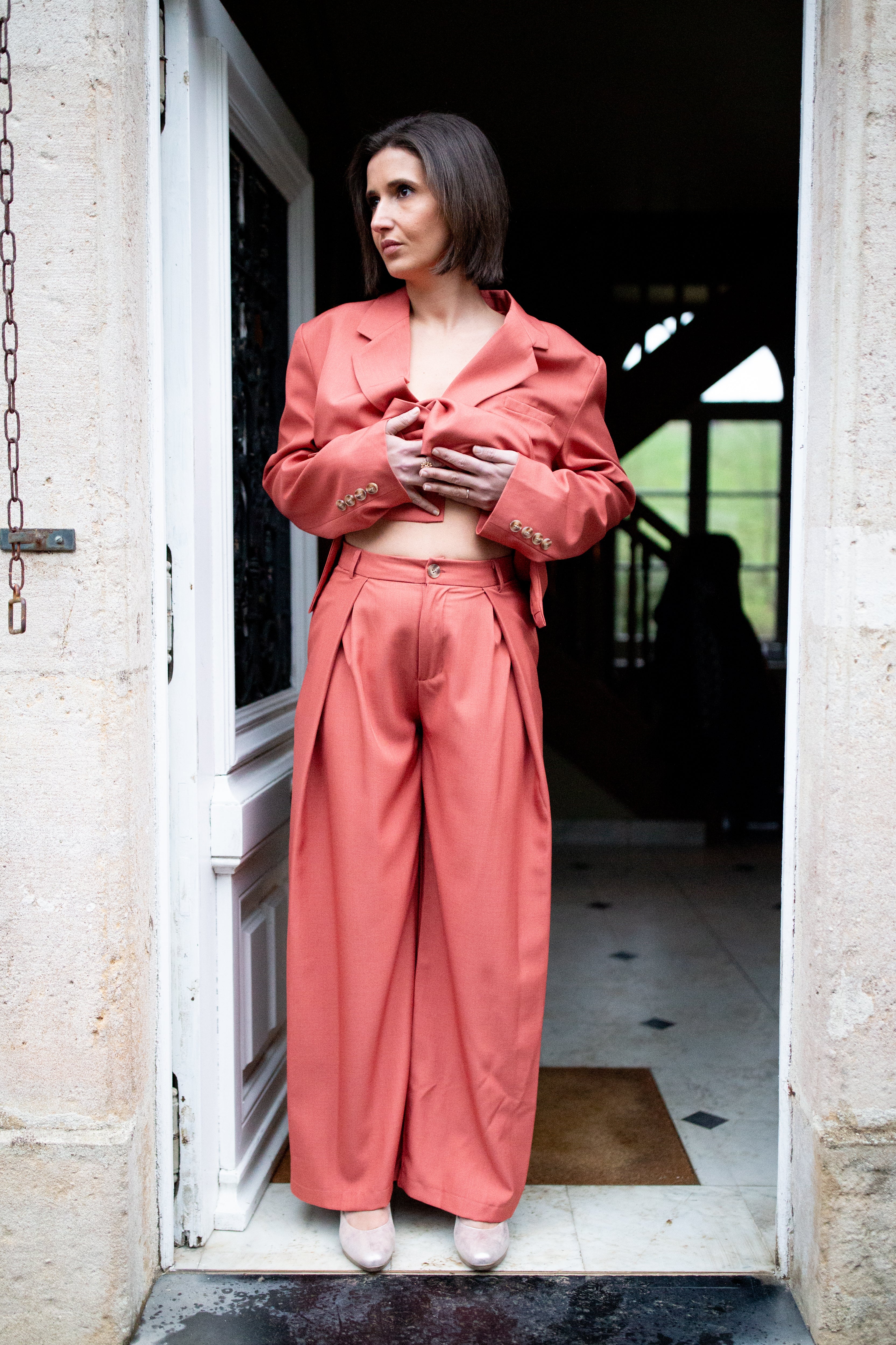 Pantalon Olivia _ Terracotta