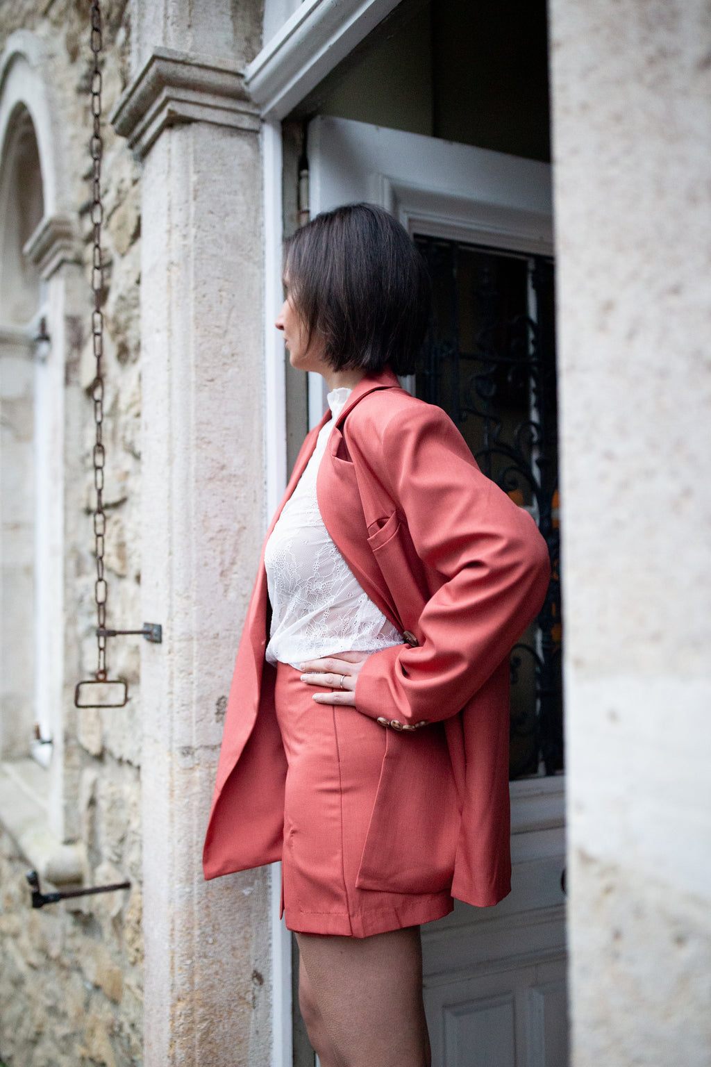 Jupe-short Olivia _ Terracotta