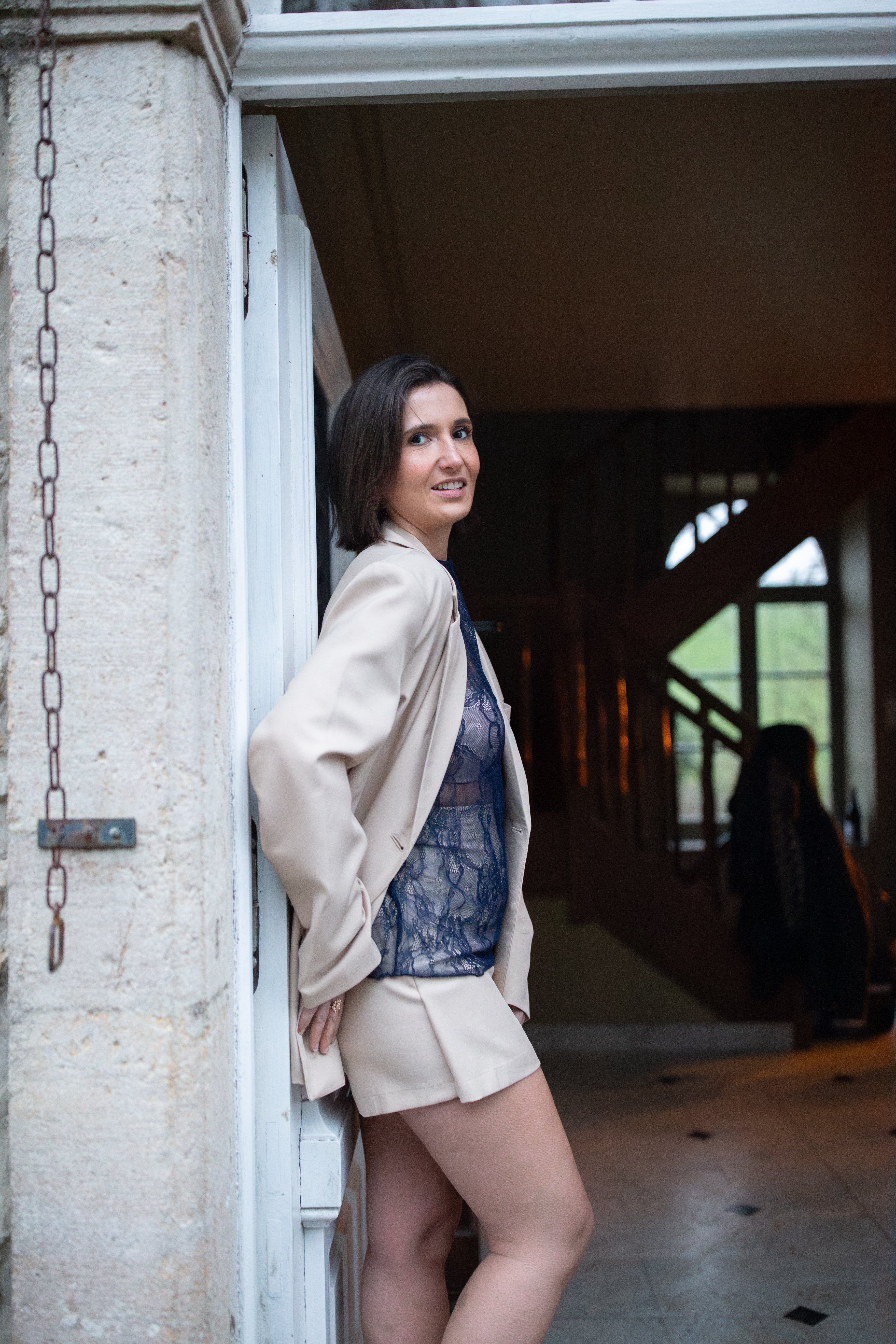 Jupe-short Olivia _ Beige