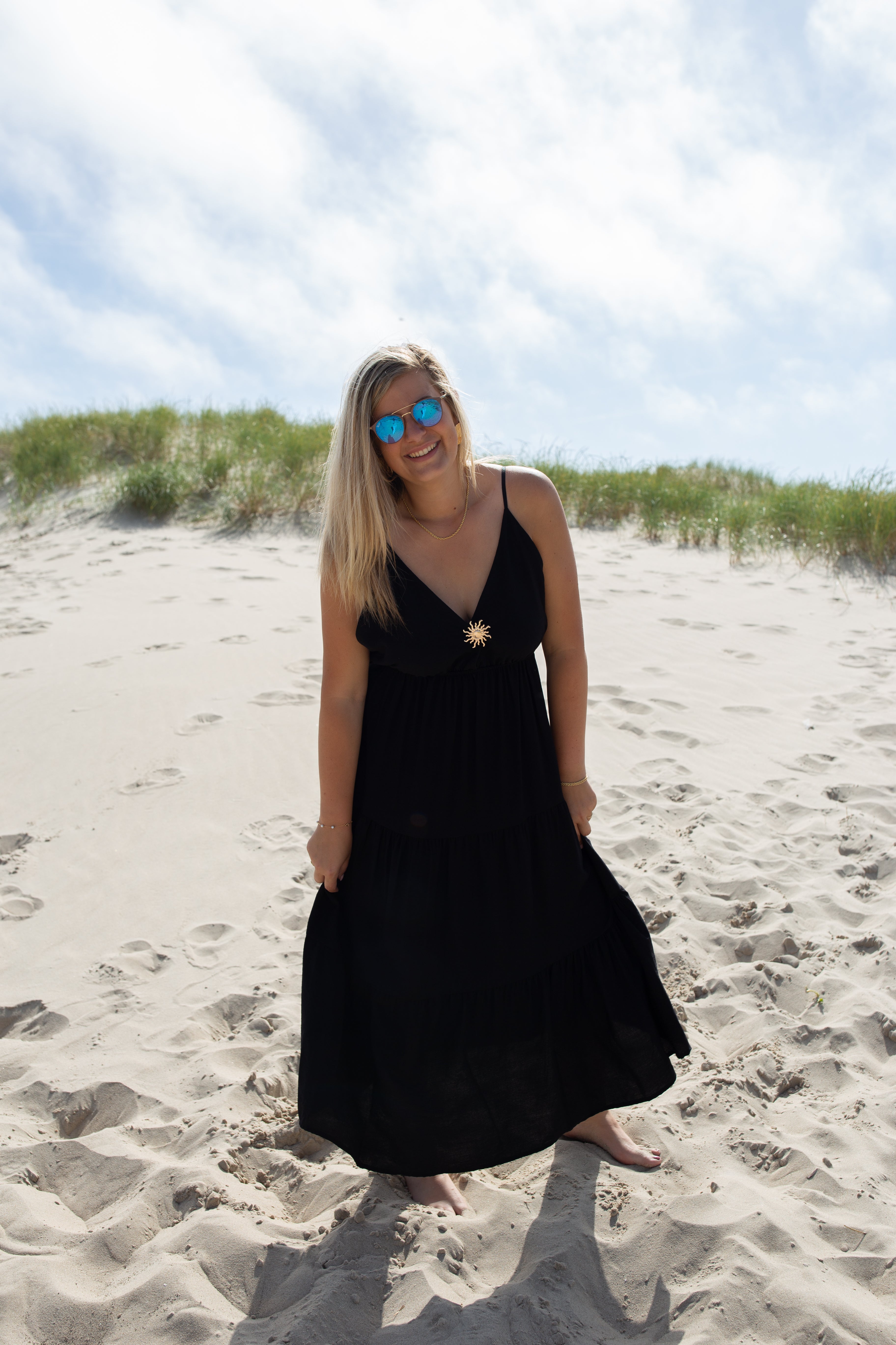 SÉLÈNE NOIR _ Robe Soleil