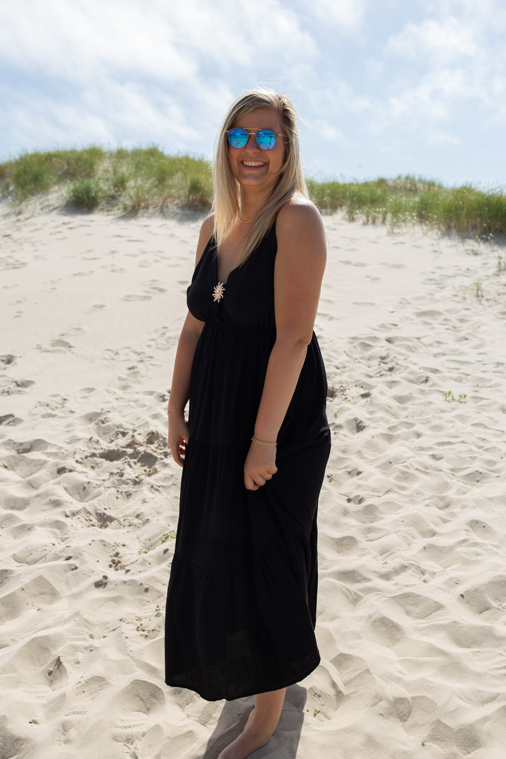 SÉLÈNE NOIR _ Robe Soleil
