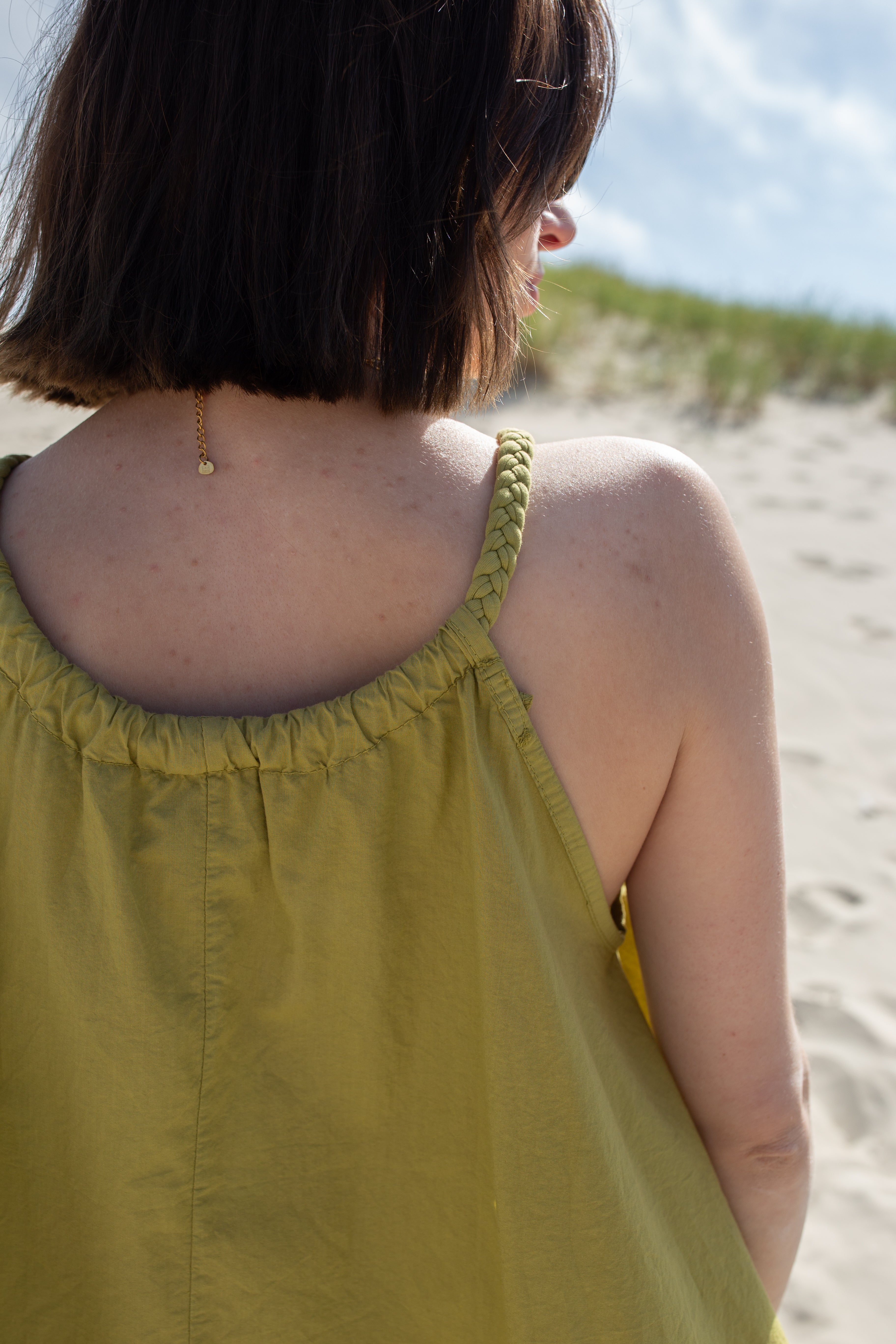 IRIS OLIVE _ Top tressé