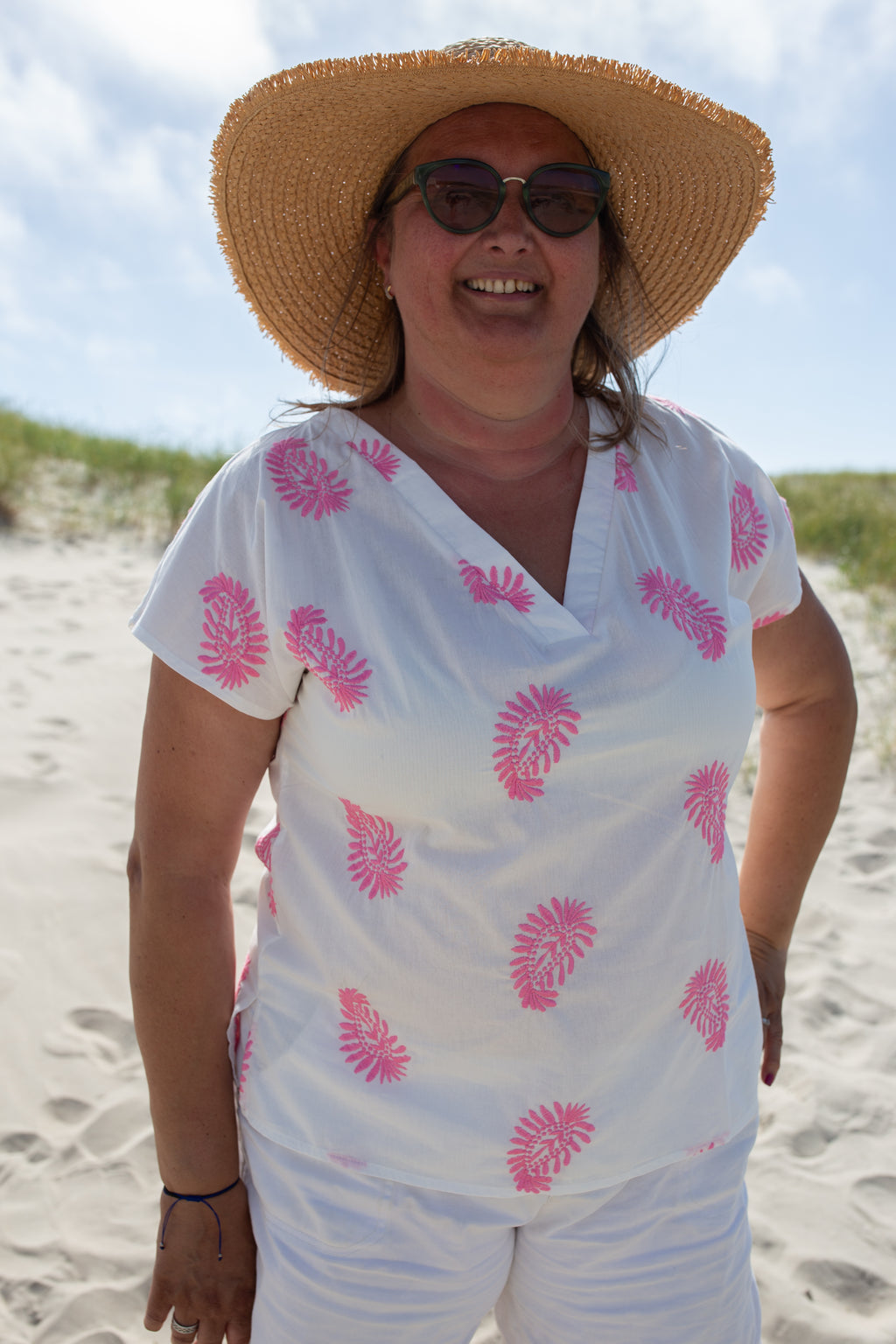 ROMA ROSE _ Blouse Brodée