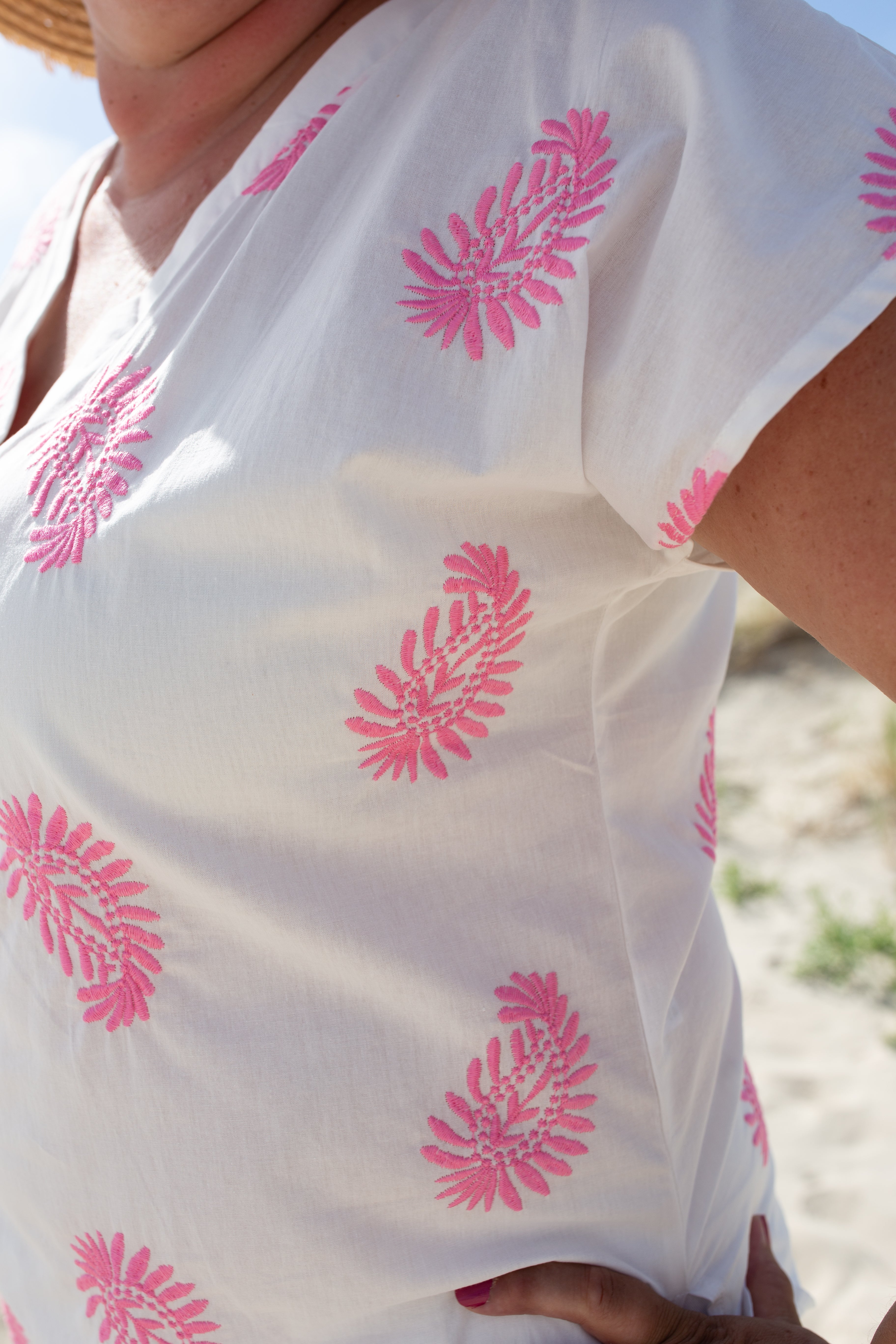 ROMA ROSE _ Blouse Brodée