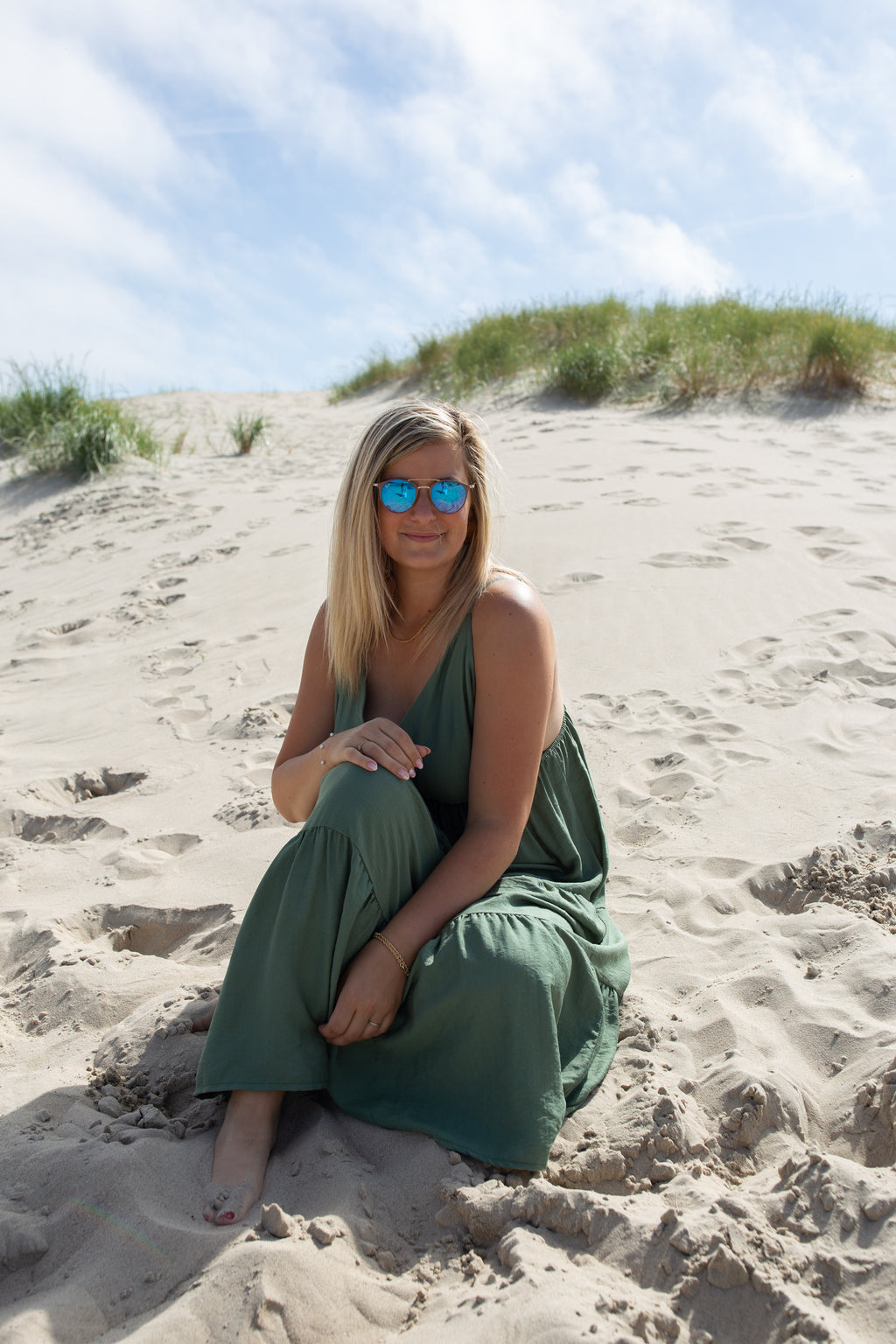 SÉLÈNE KAKI _ Robe Soleil