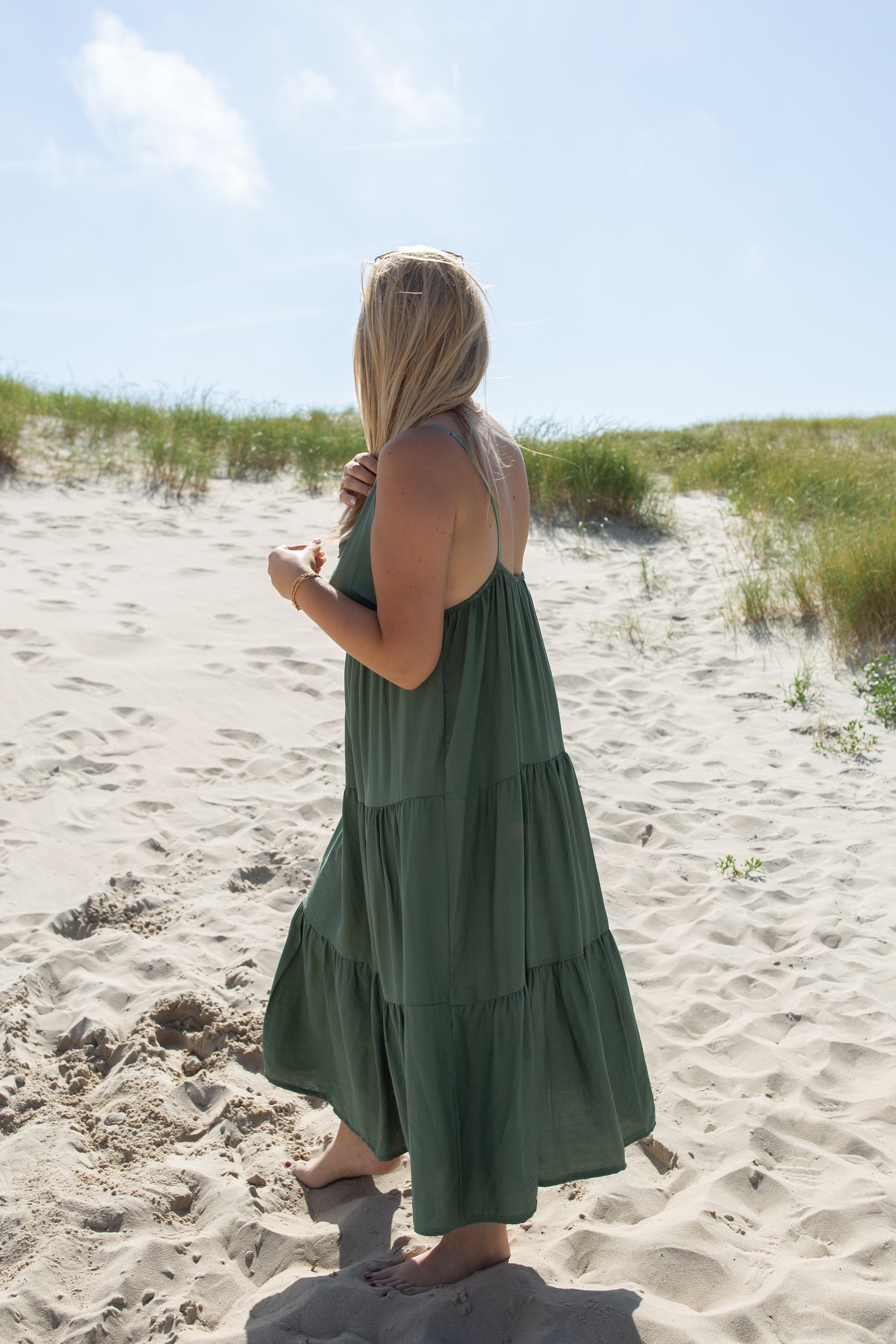 SÉLÈNE KAKI _ Robe Soleil