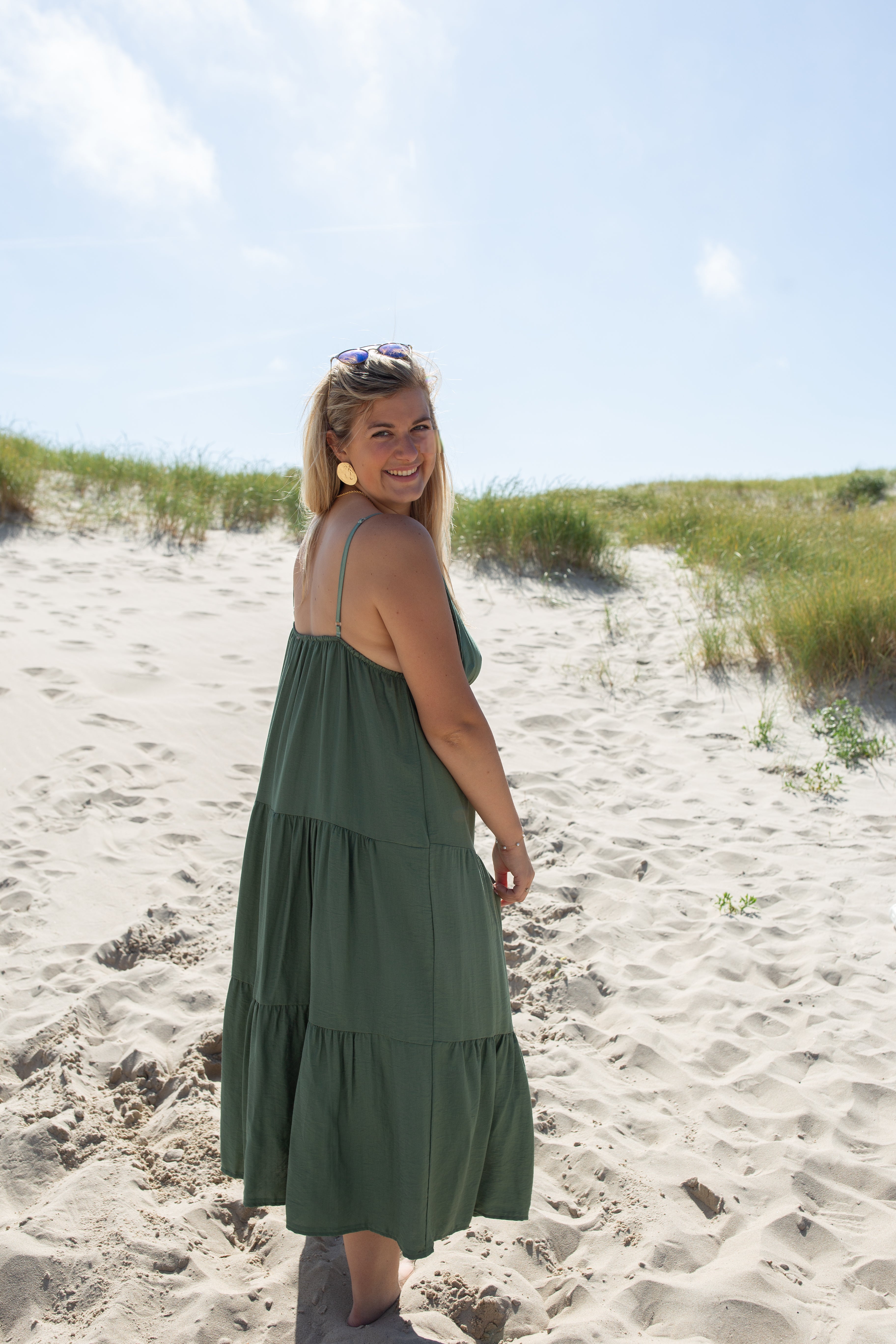 SÉLÈNE KAKI _ Robe Soleil