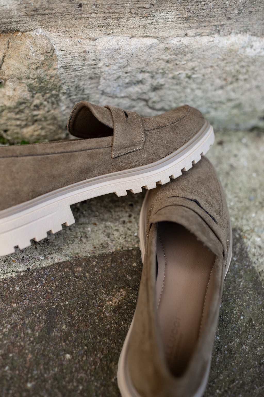 Mocassins Galets verts