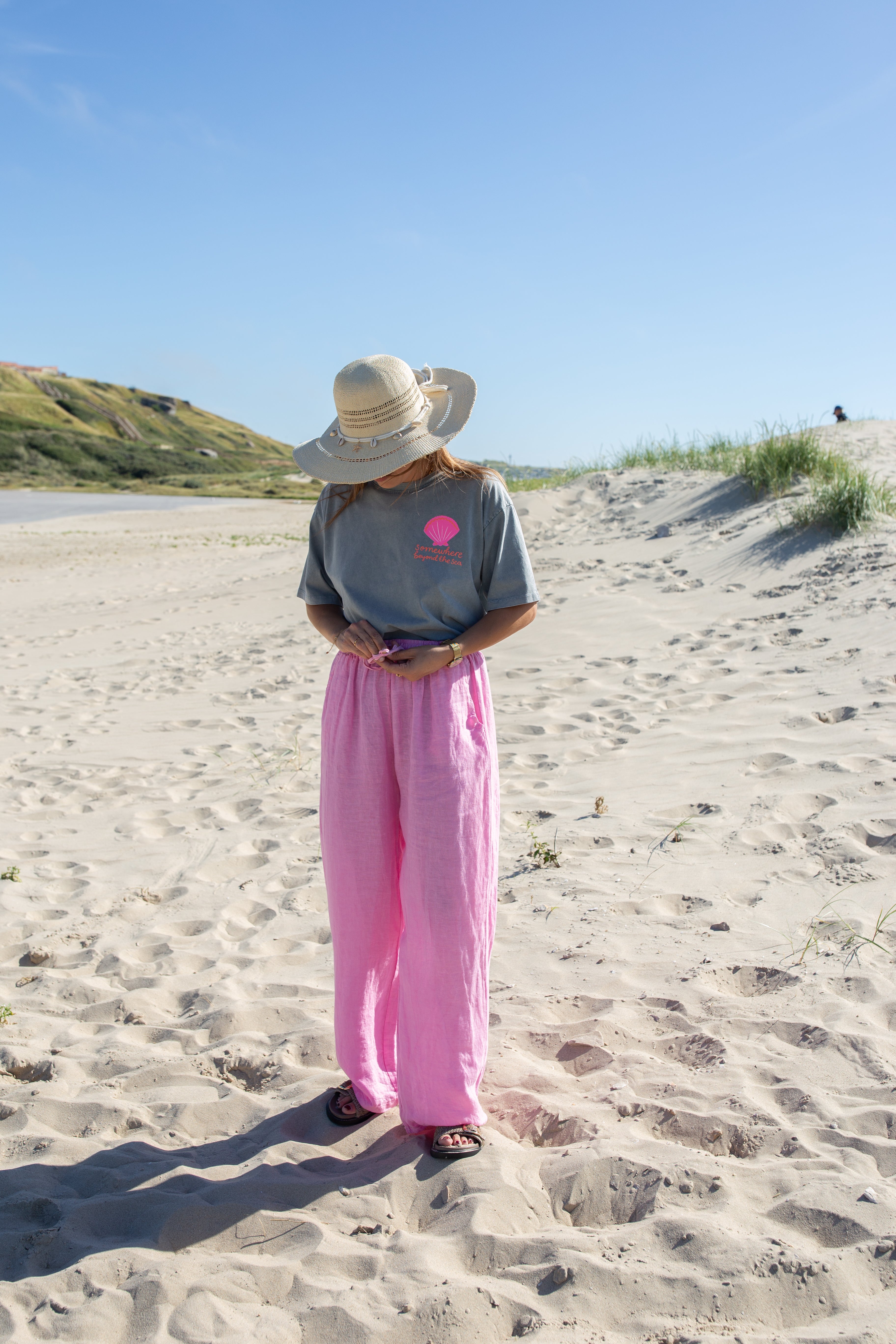 AMBRE ROSE _ Pantalon en lin