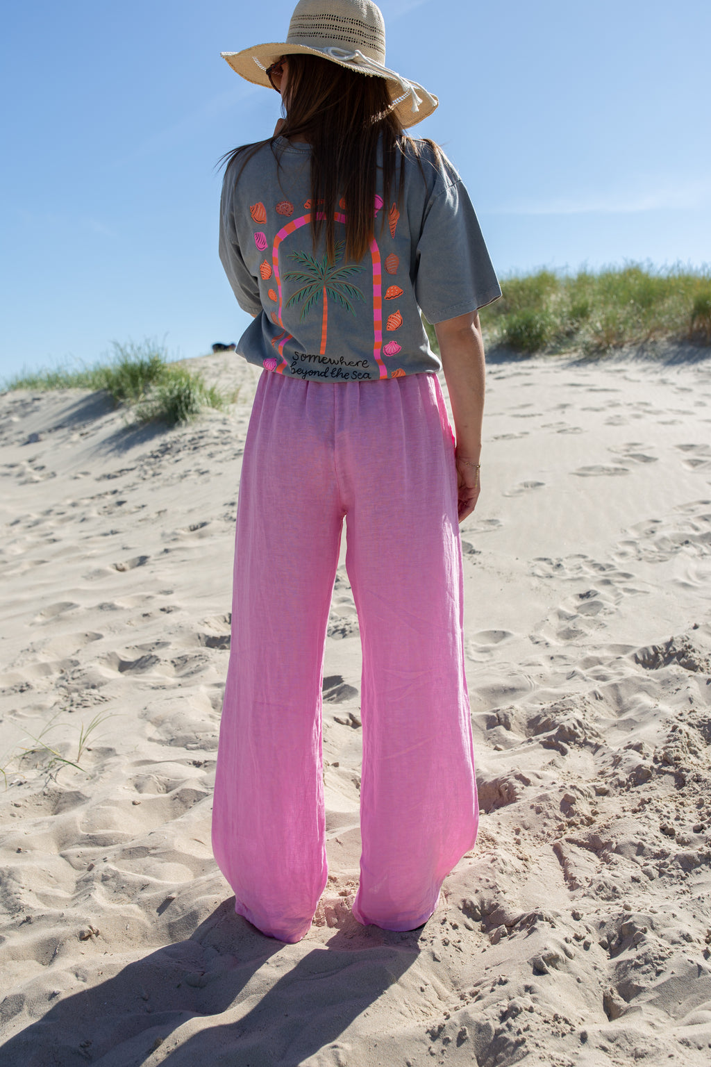 AMBRE ROSE _ Pantalon en lin