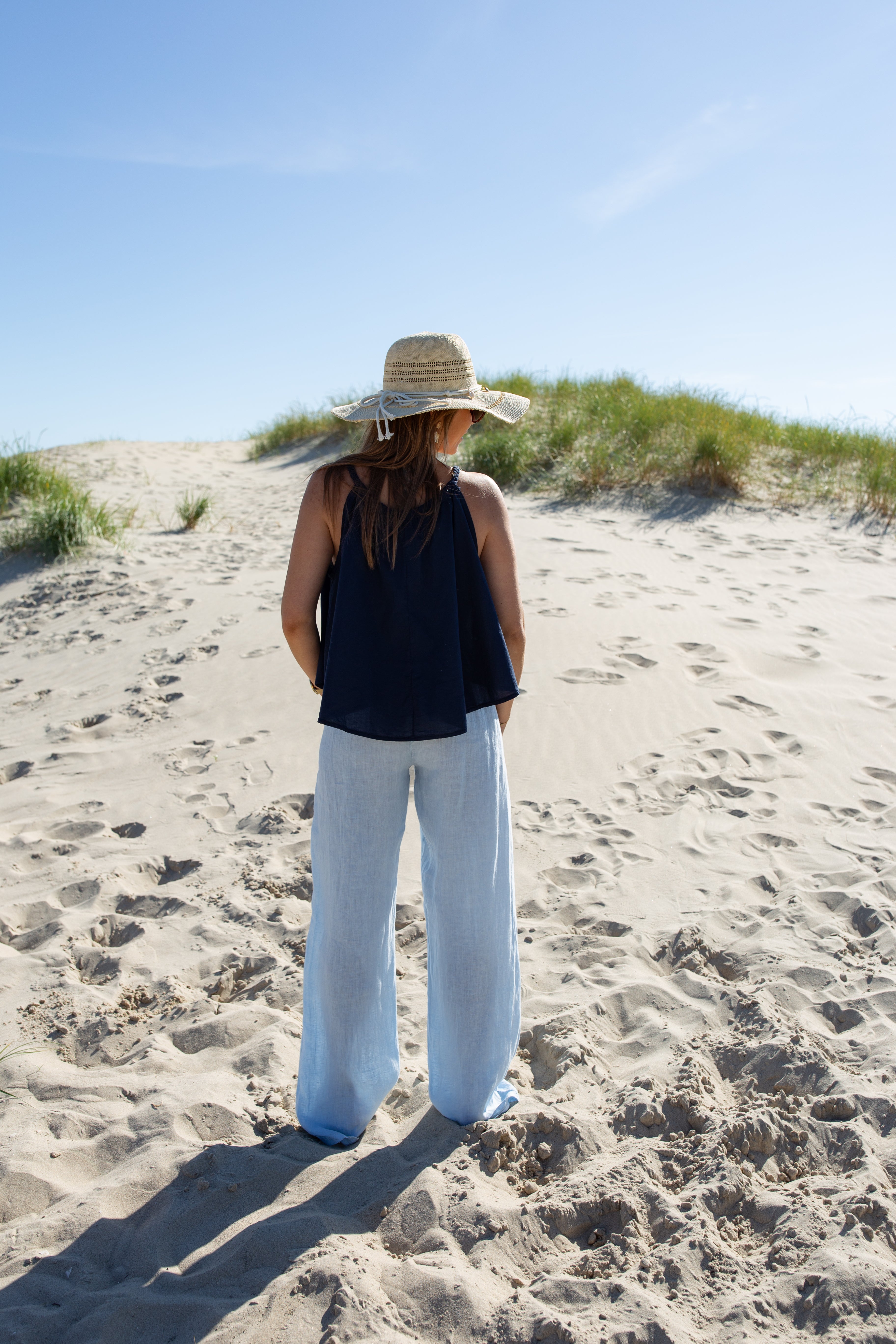 AMBRE CIEL _ Pantalon en lin