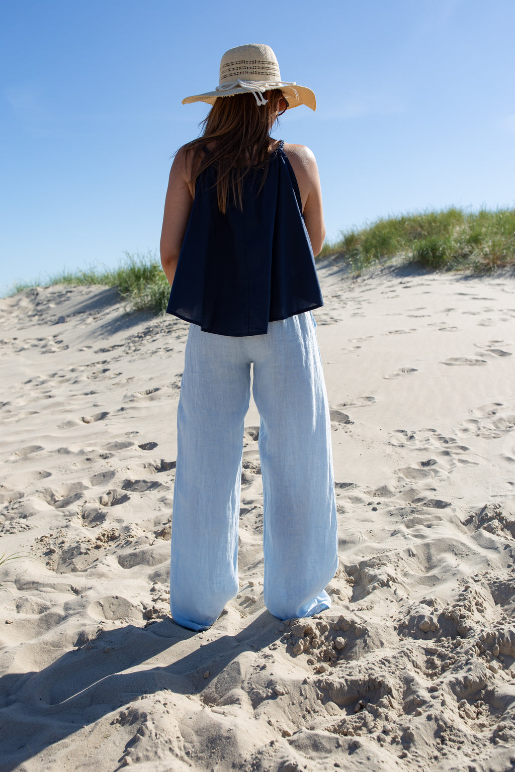 AMBRE CIEL _ Pantalon en lin
