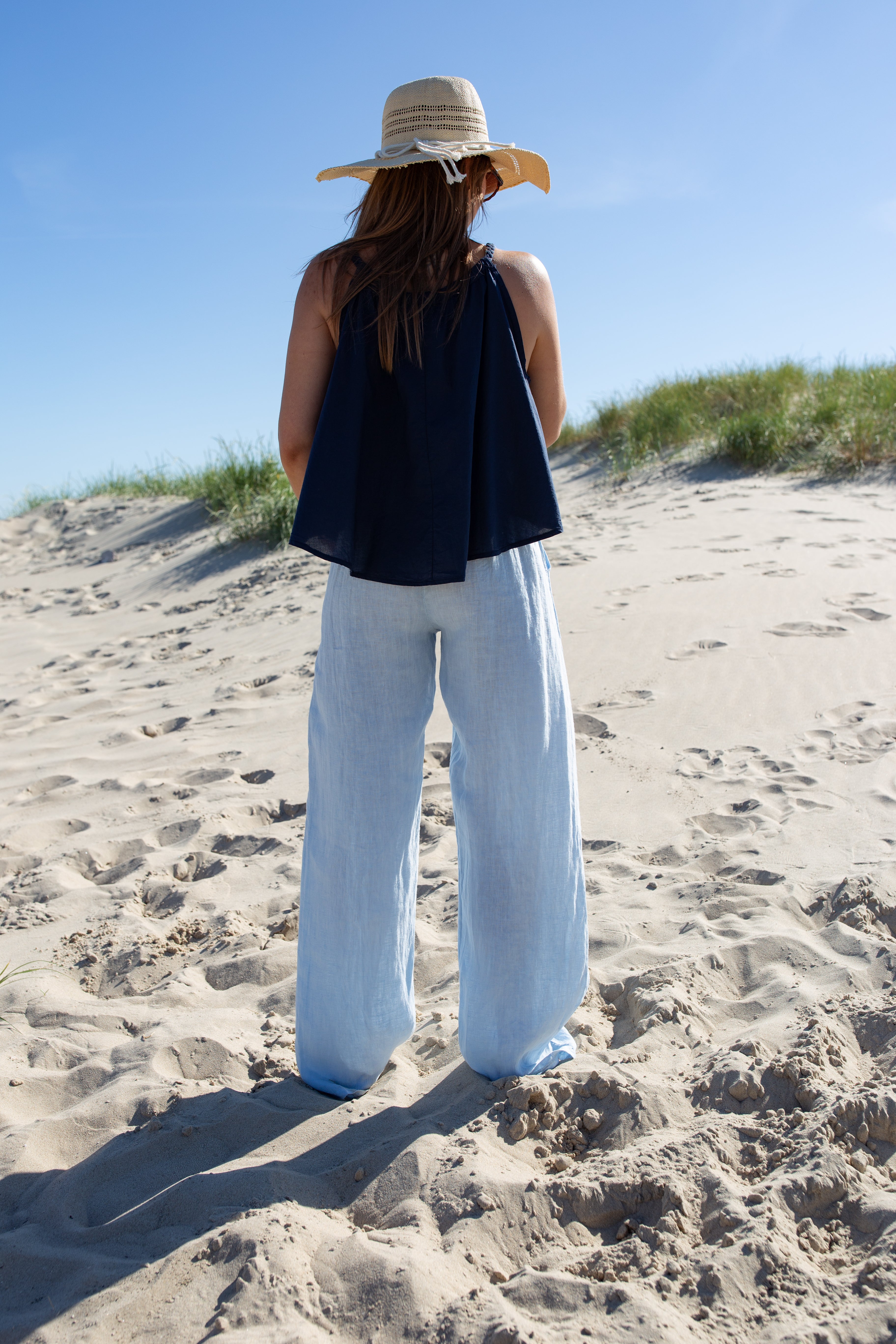 AMBRE CIEL _ Pantalon en lin