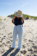 AMBRE CIEL _ Pantalon en lin