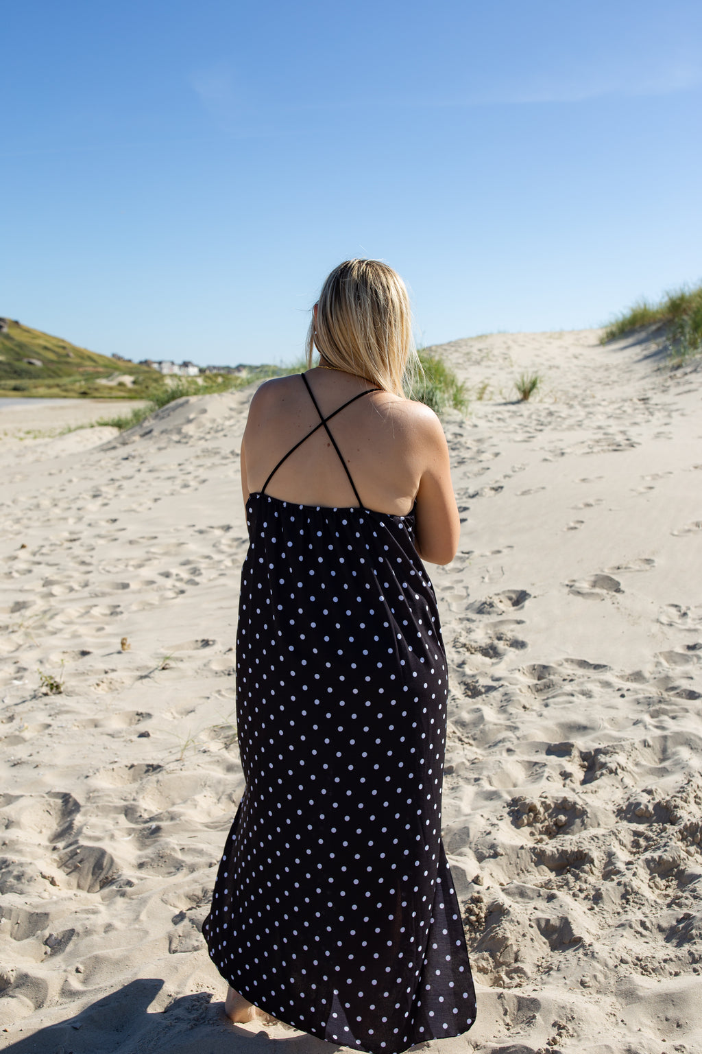 LUNA NOIR _ Robe à pois