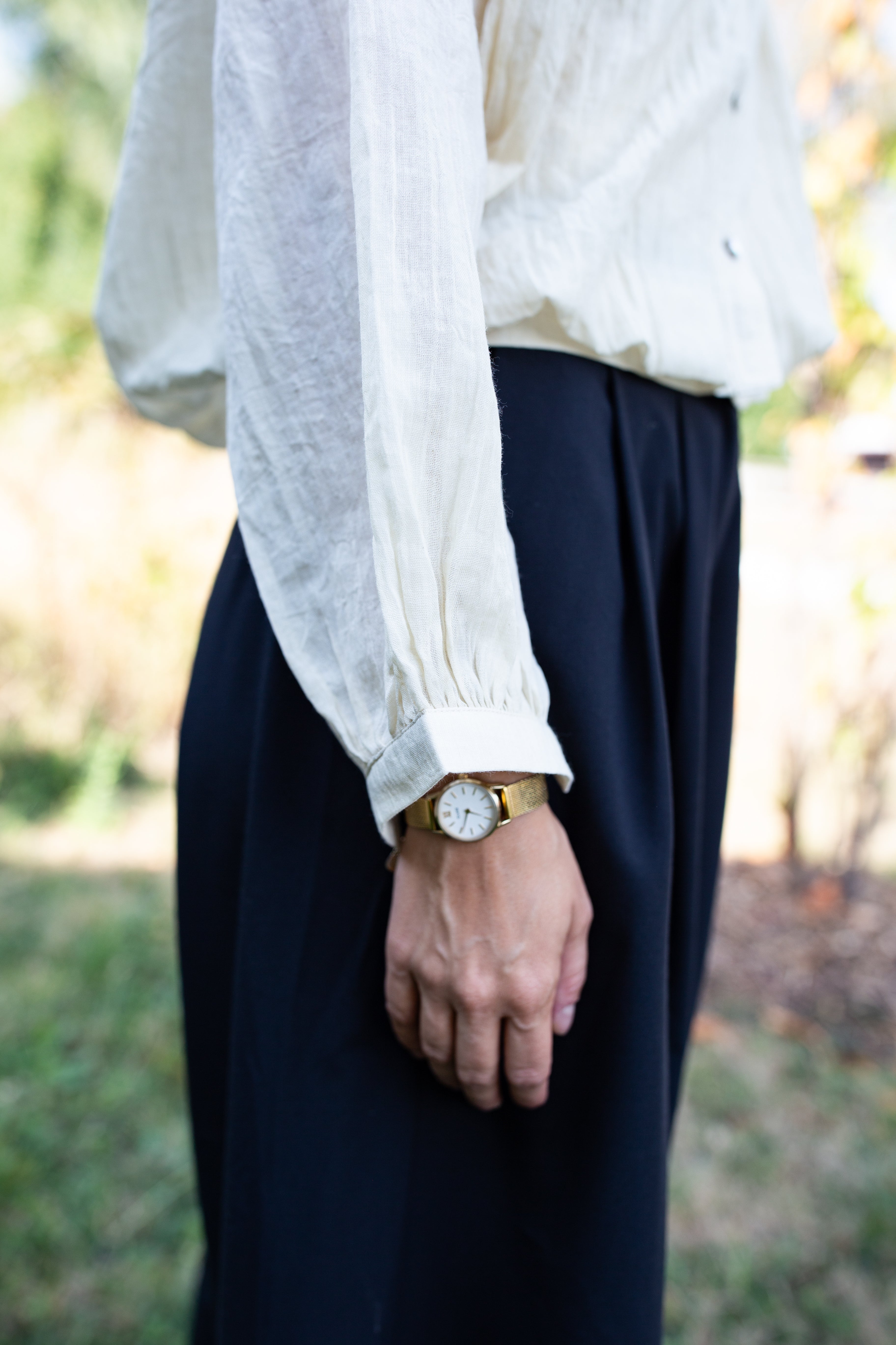 LOUISE BEIGE _ Blouse courte