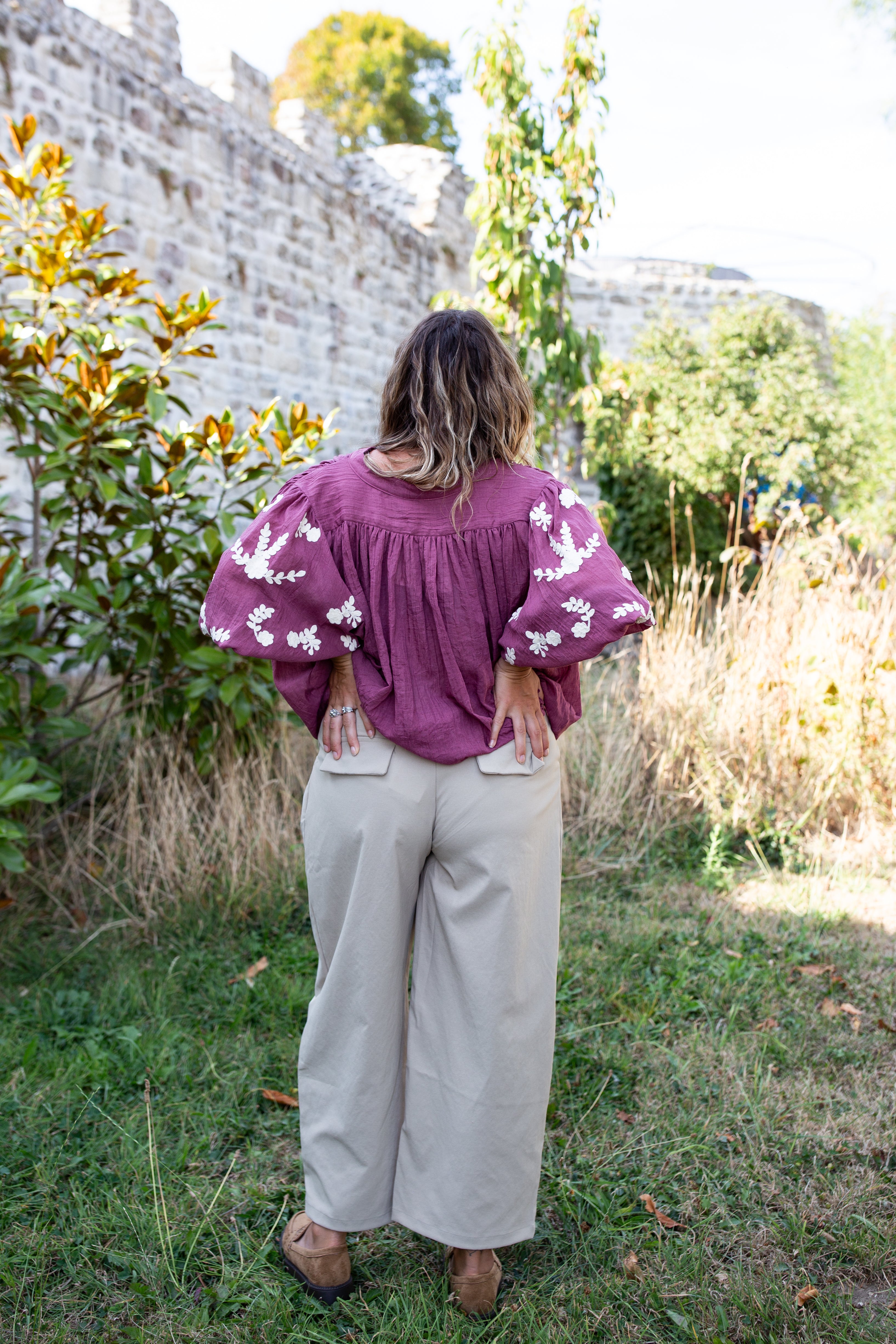 PARIS BEIGE _ Pantalon à pinces