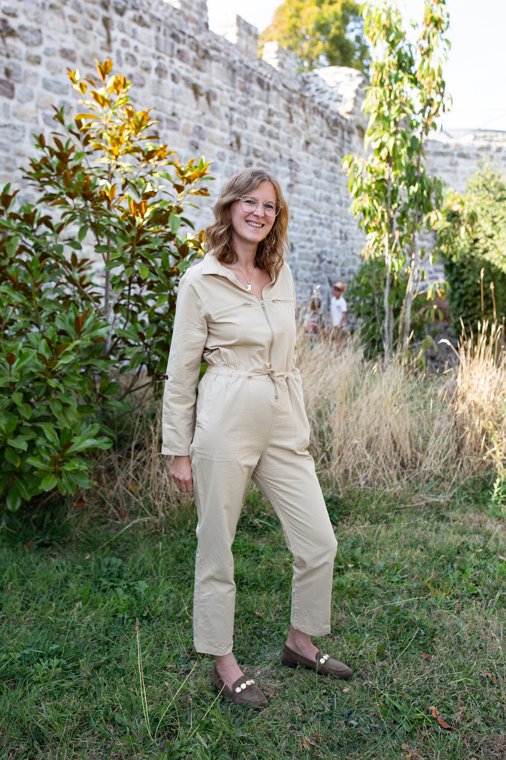JULIETTE BEIGE _ Combinaison pantalon