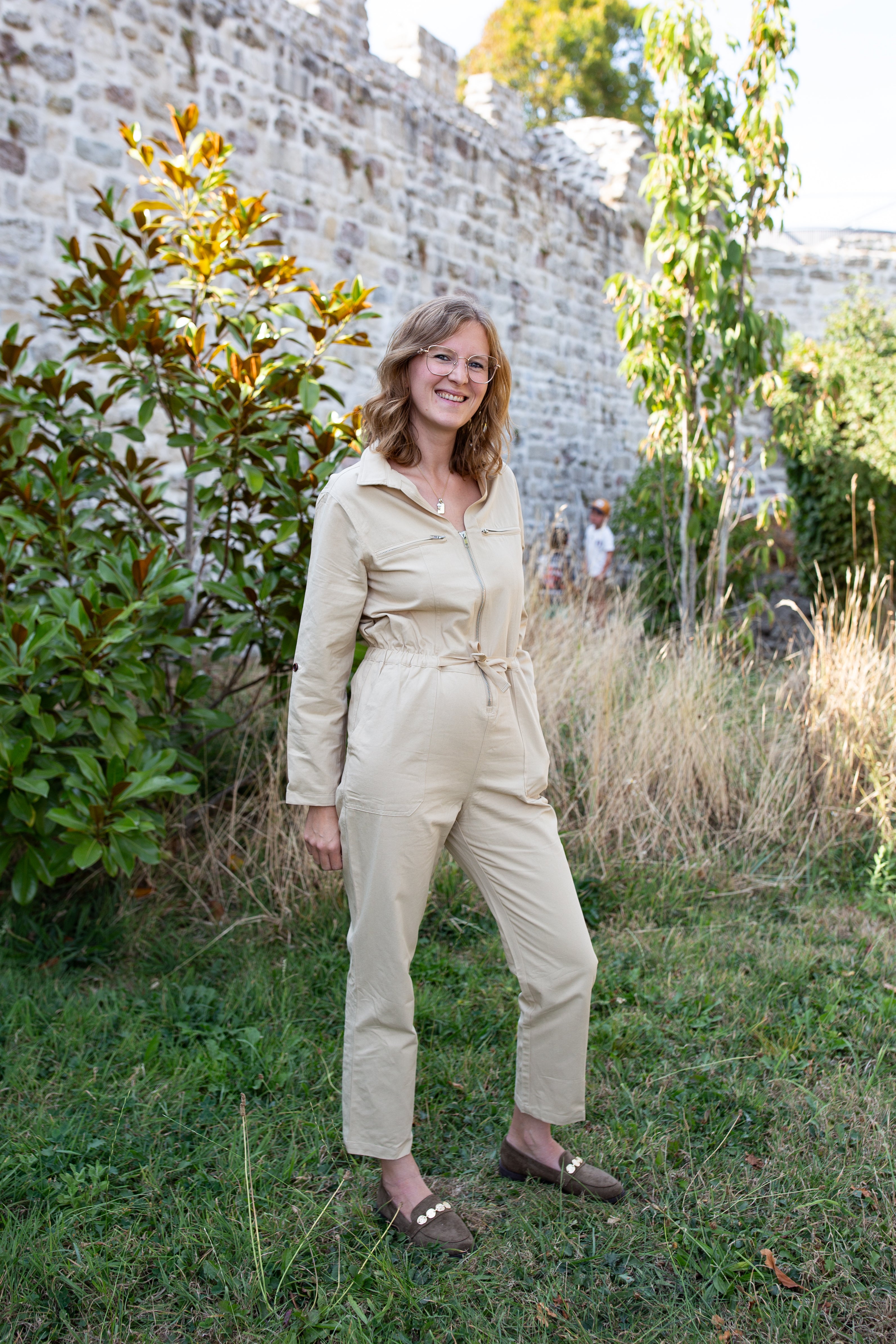 JULIETTE BEIGE _ Combinaison pantalon