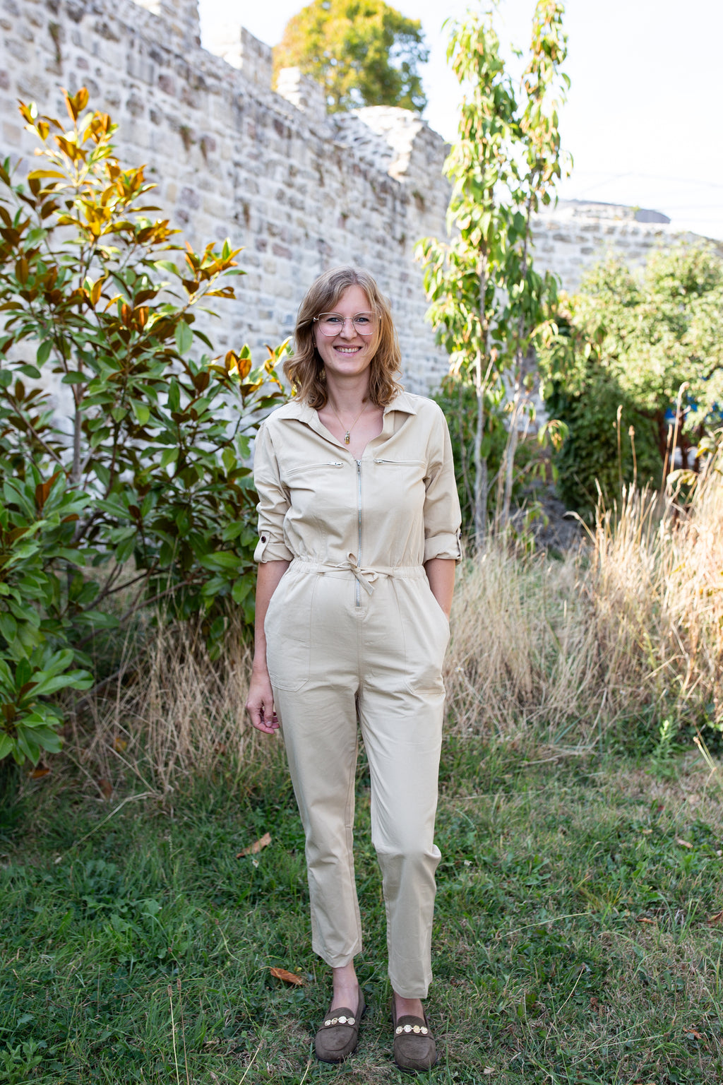 JULIETTE BEIGE _ Combinaison pantalon