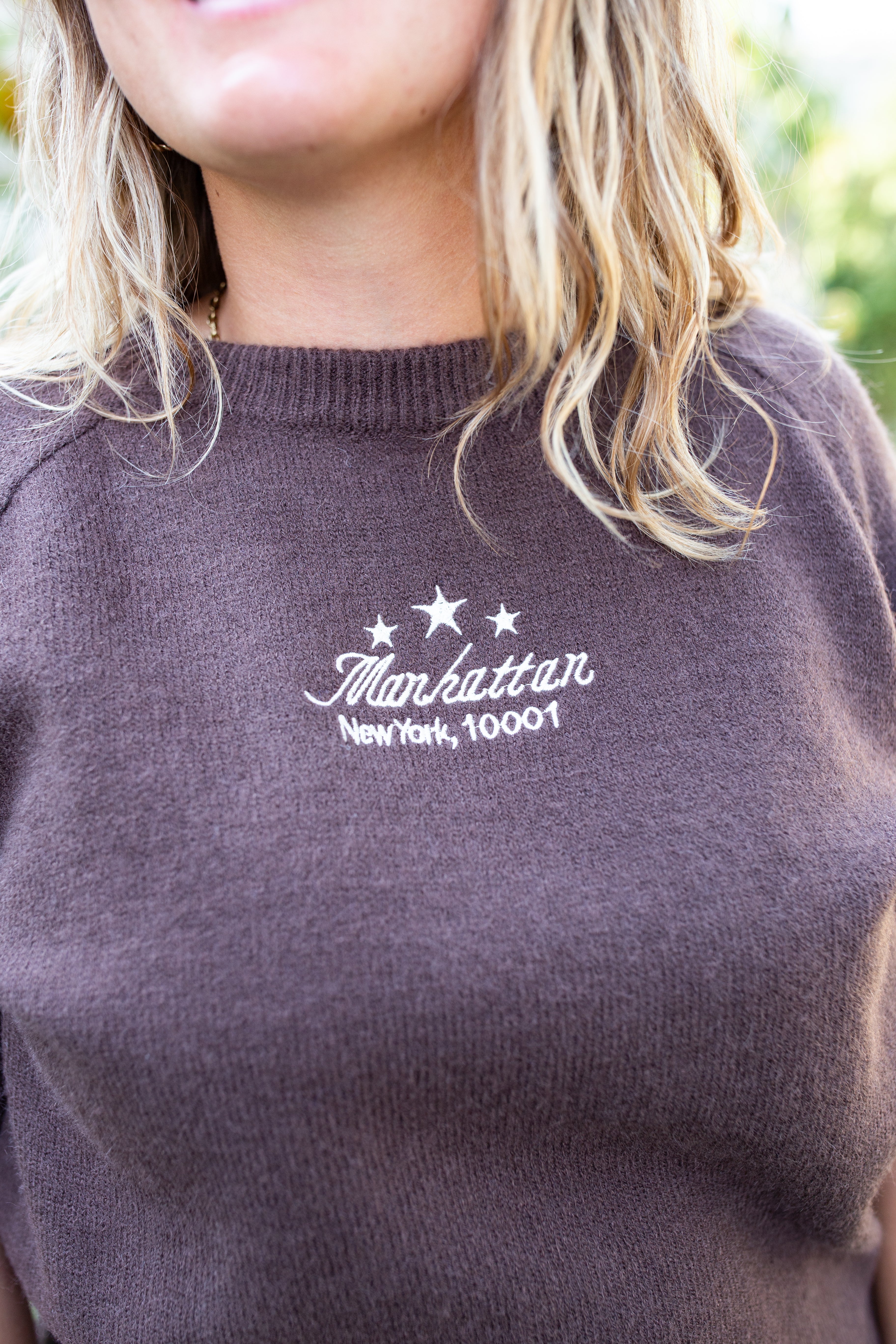 MANHATTAN CHOCOLAT _ Pull manches courtes
