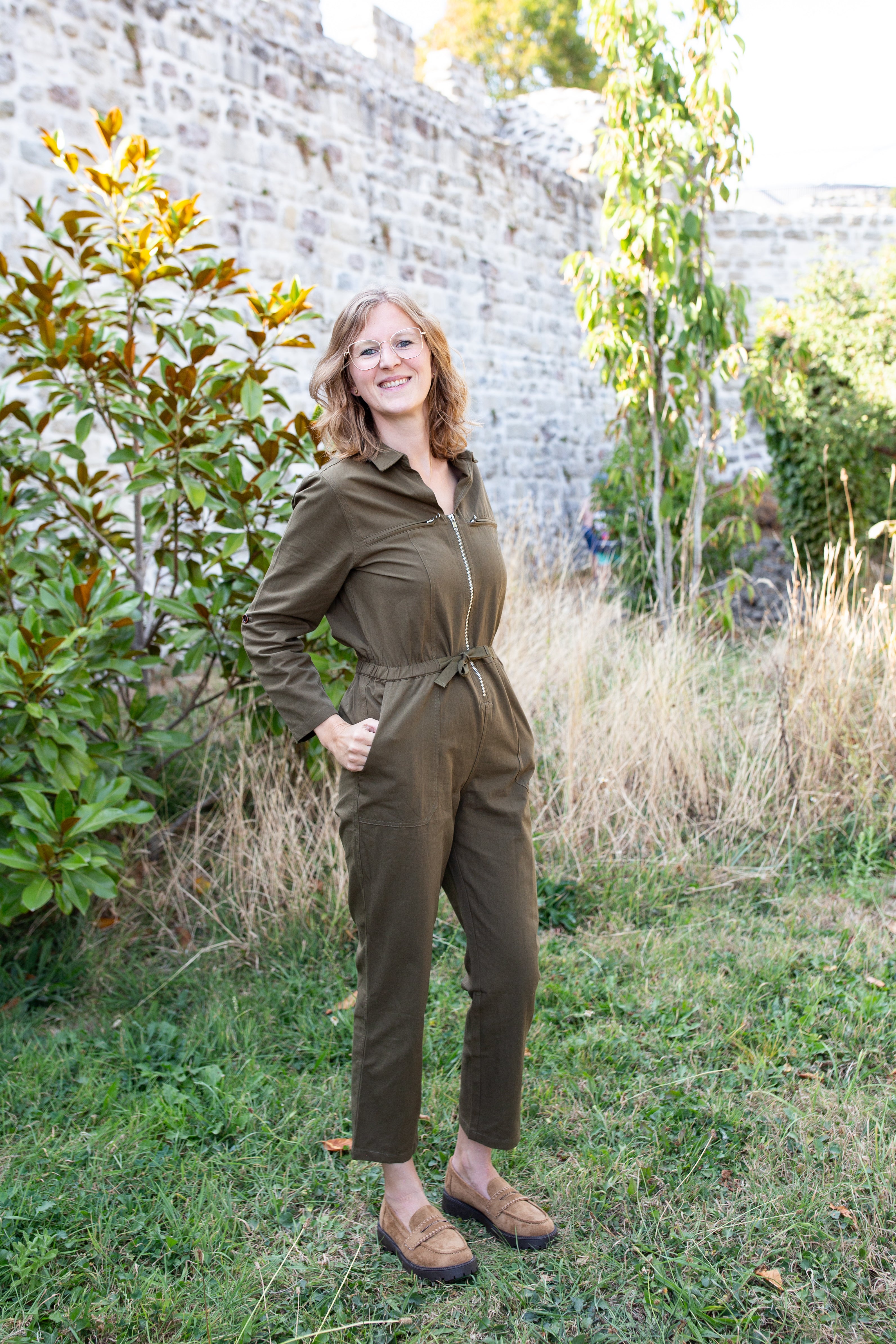 JULIETTE Kaki _ Combinaison pantalon