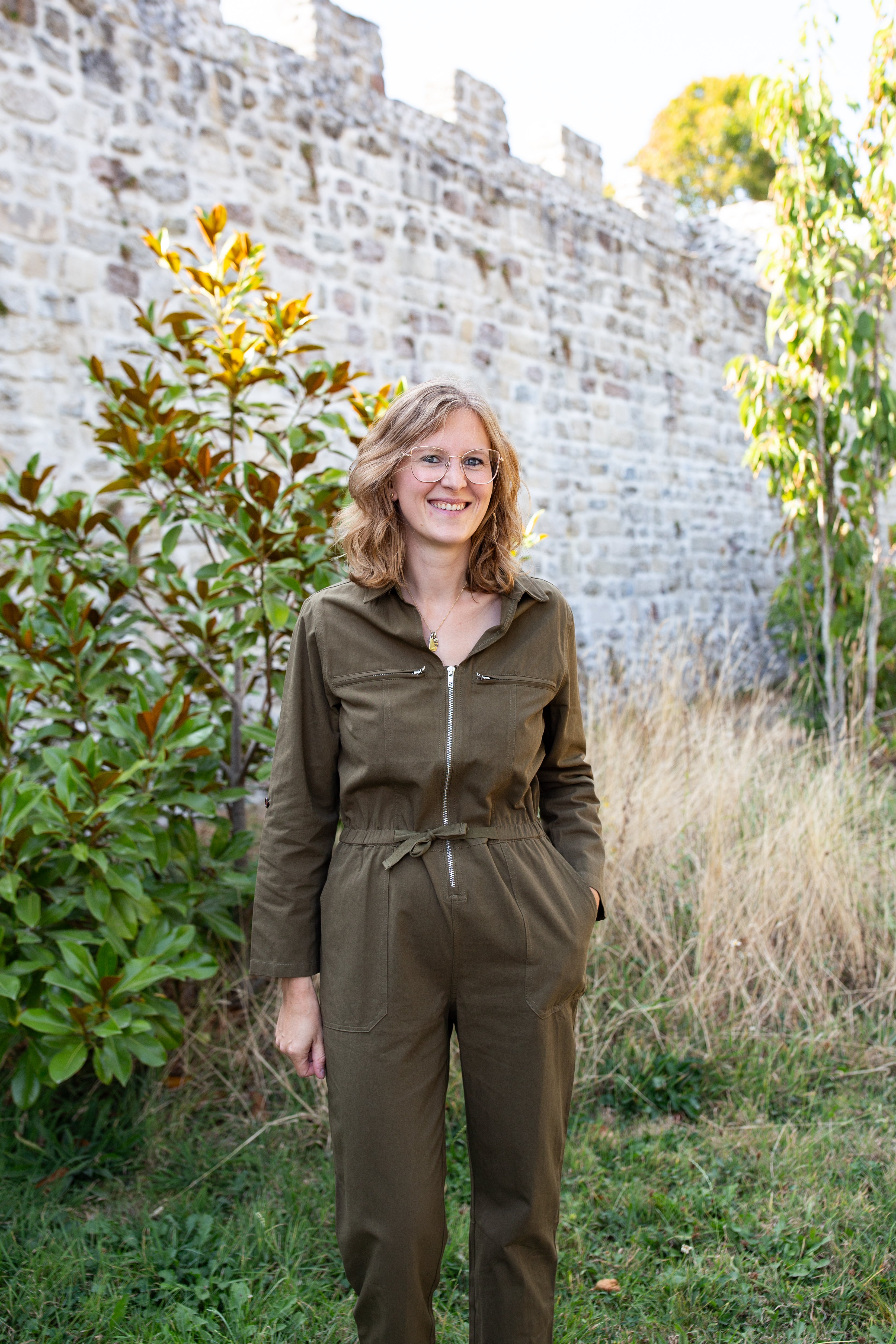 JULIETTE Kaki _ Combinaison pantalon
