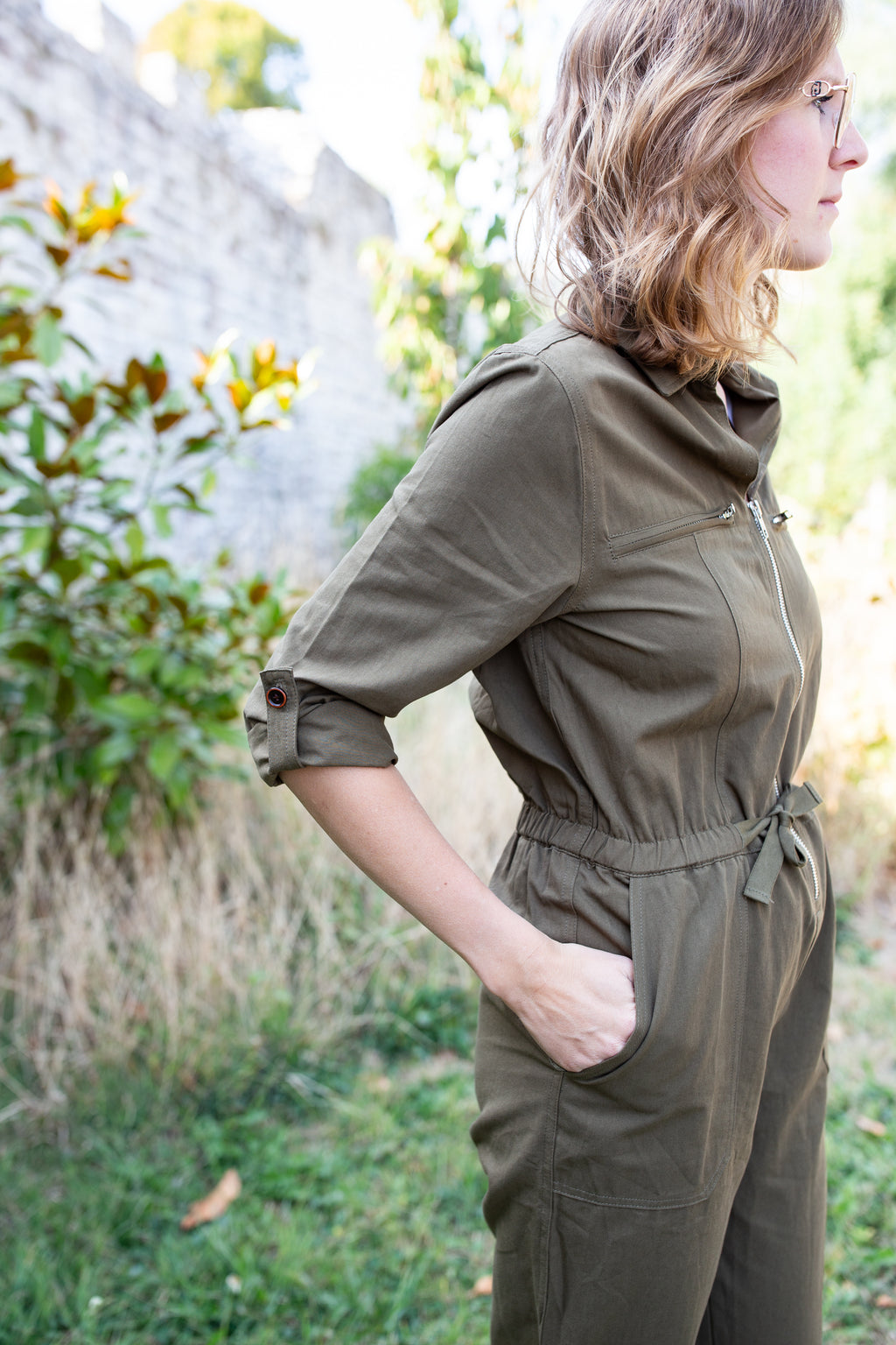 JULIETTE Kaki _ Combinaison pantalon