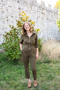 JULIETTE Kaki _ Combinaison pantalon