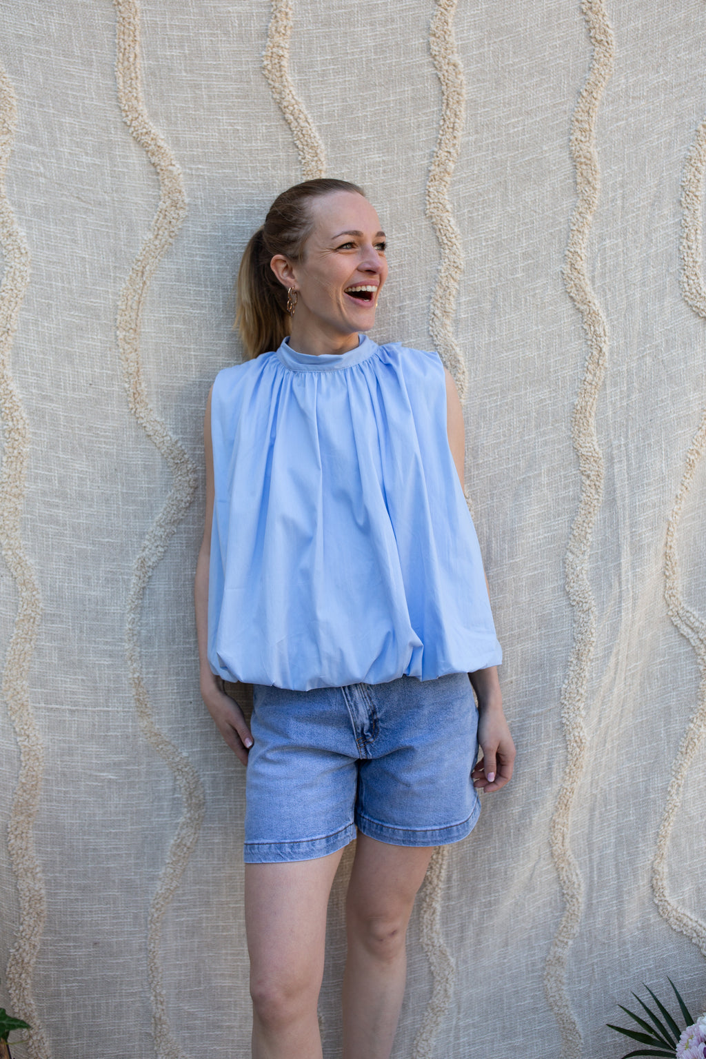 Blouse Alba _ Bleue