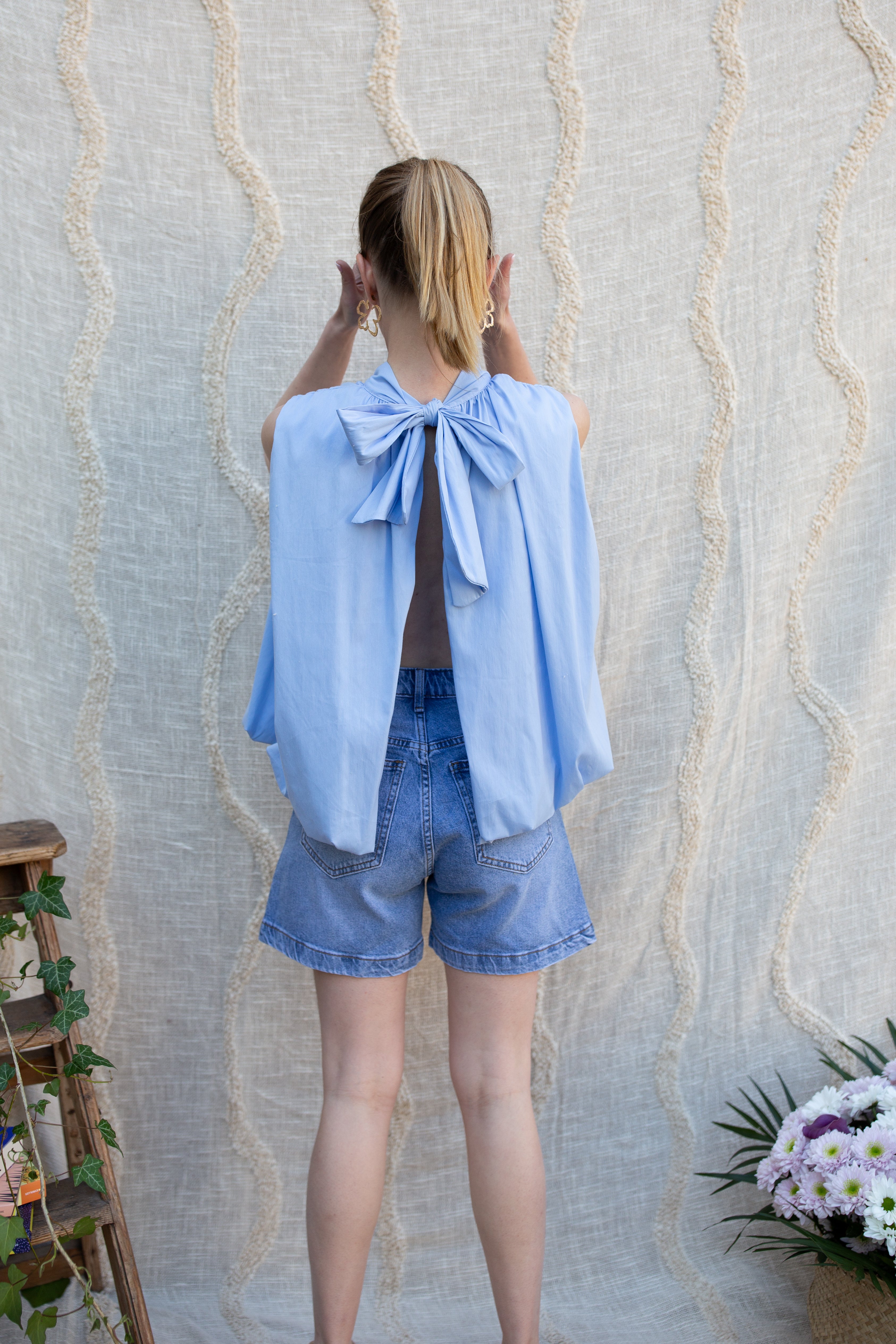 Blouse Alba _ Bleue