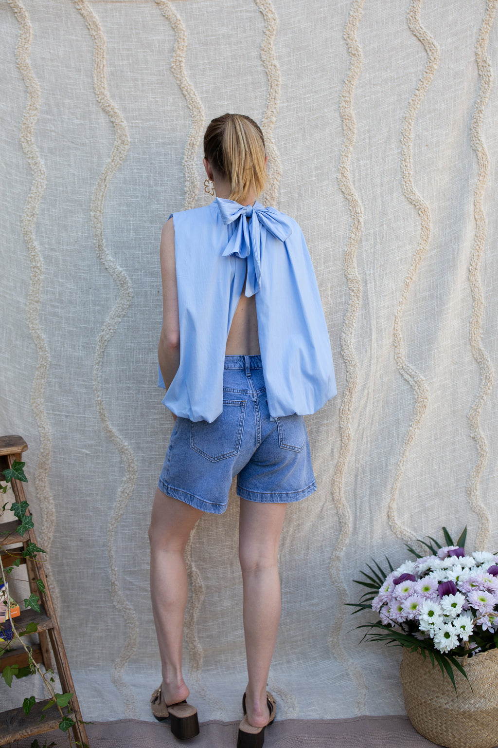 Blouse Alba _ Bleue