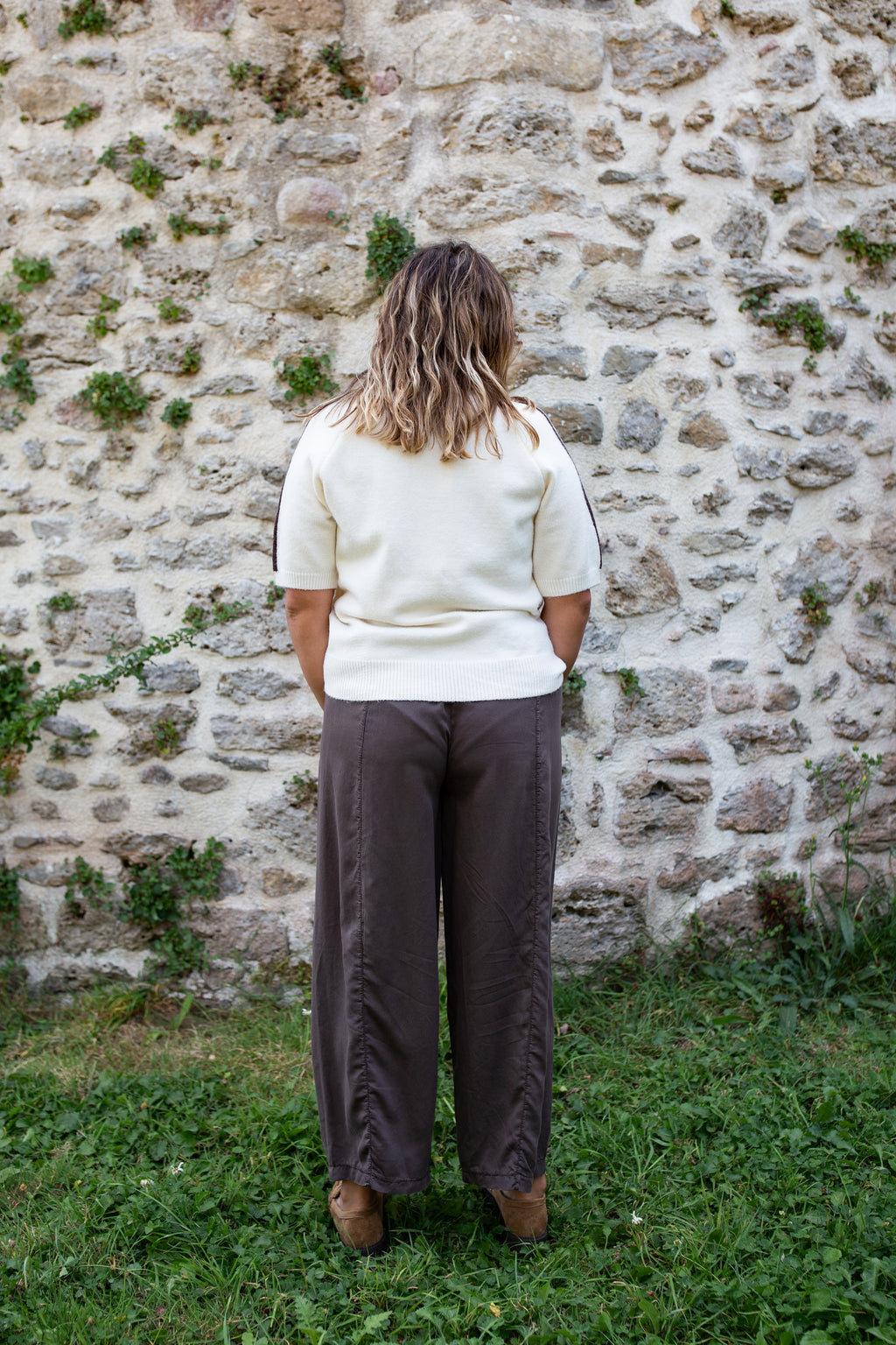 SIENNA CHOCOLAT _ Pantalon fluide