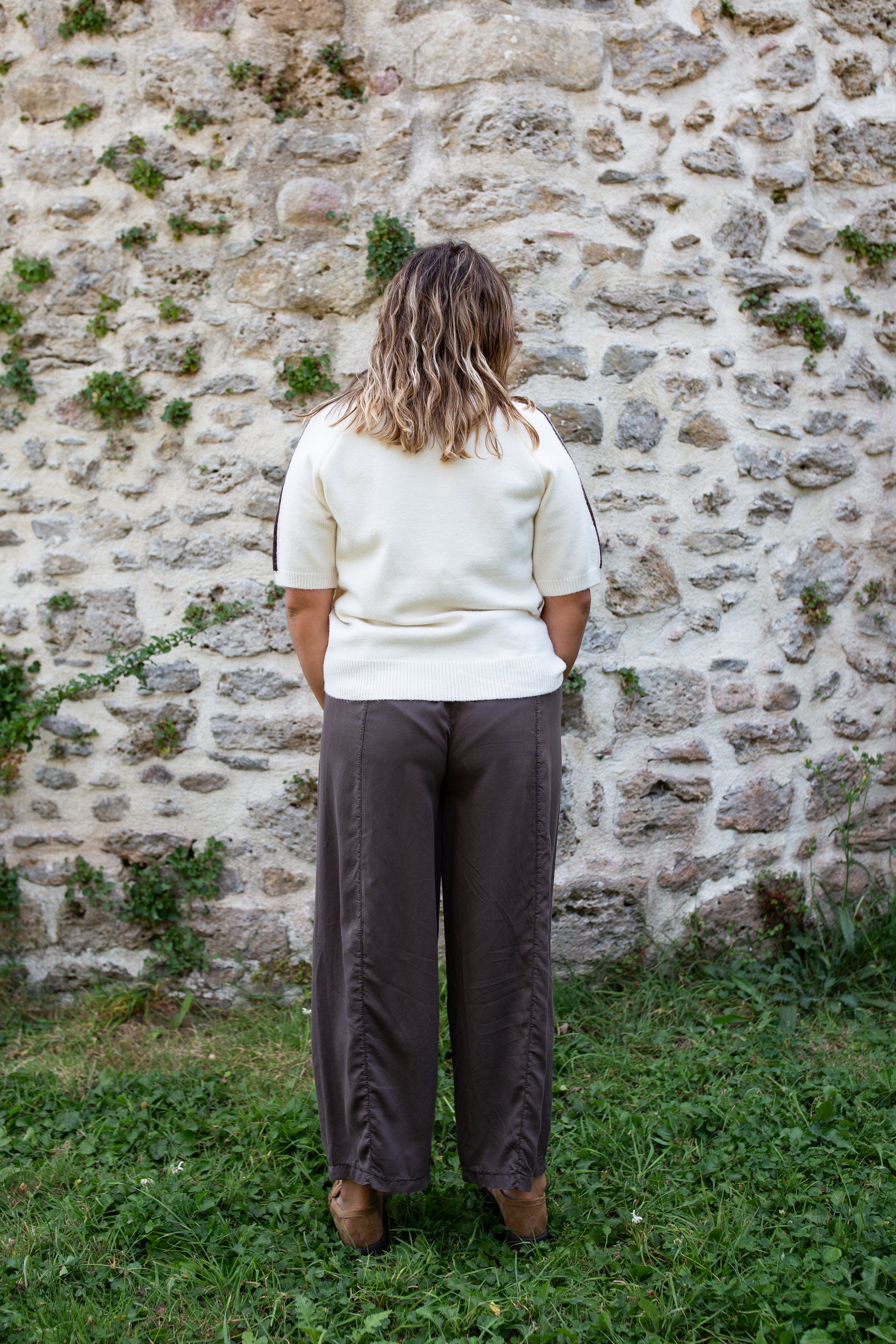 SIENNA CHOCOLAT _ Pantalon fluide