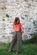 PARIS KAKI _ Pantalon à pinces