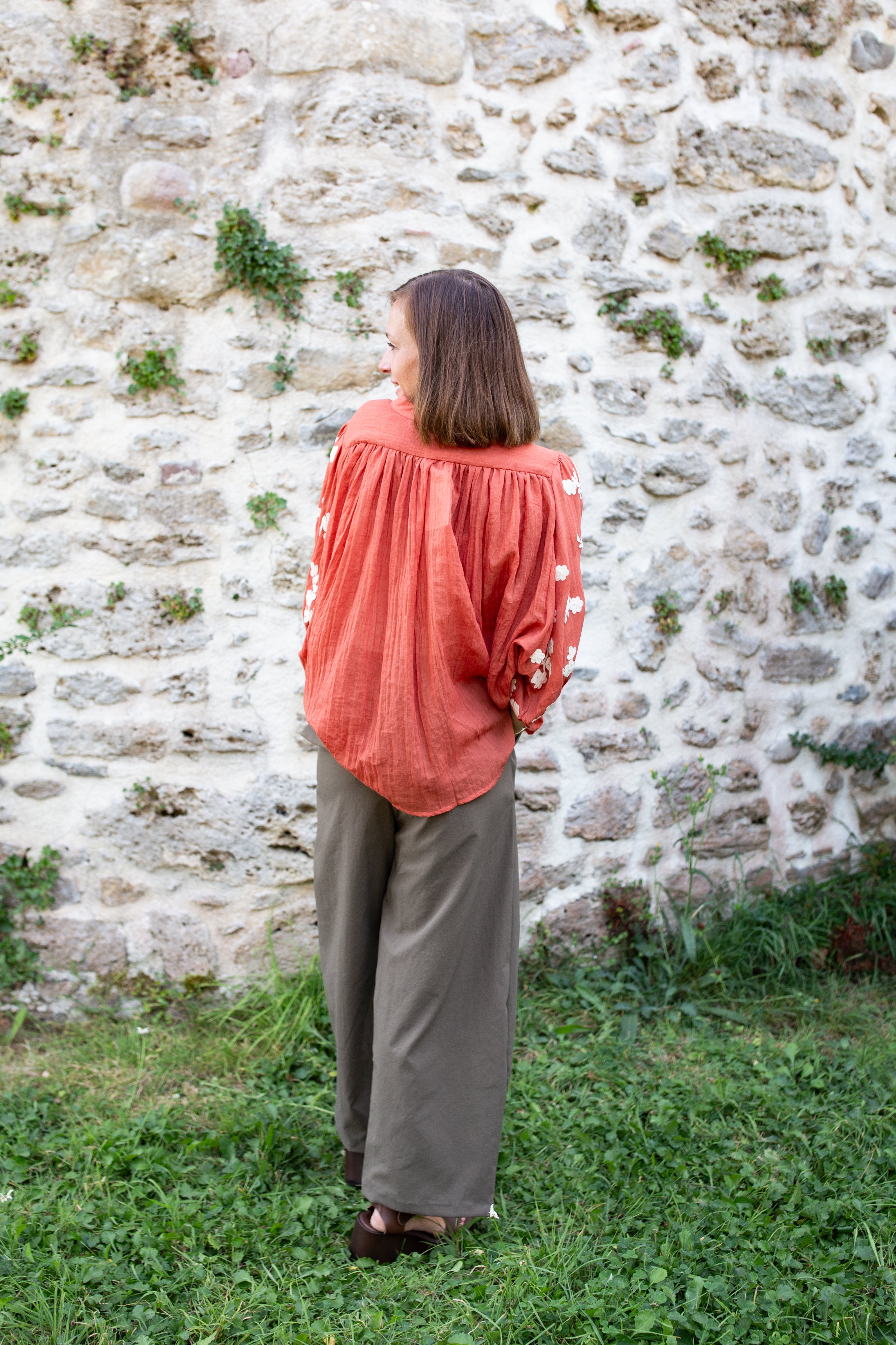 PARIS KAKI _ Pantalon à pinces