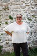 ÉPURE ÉCRU _ Pull manches courtes