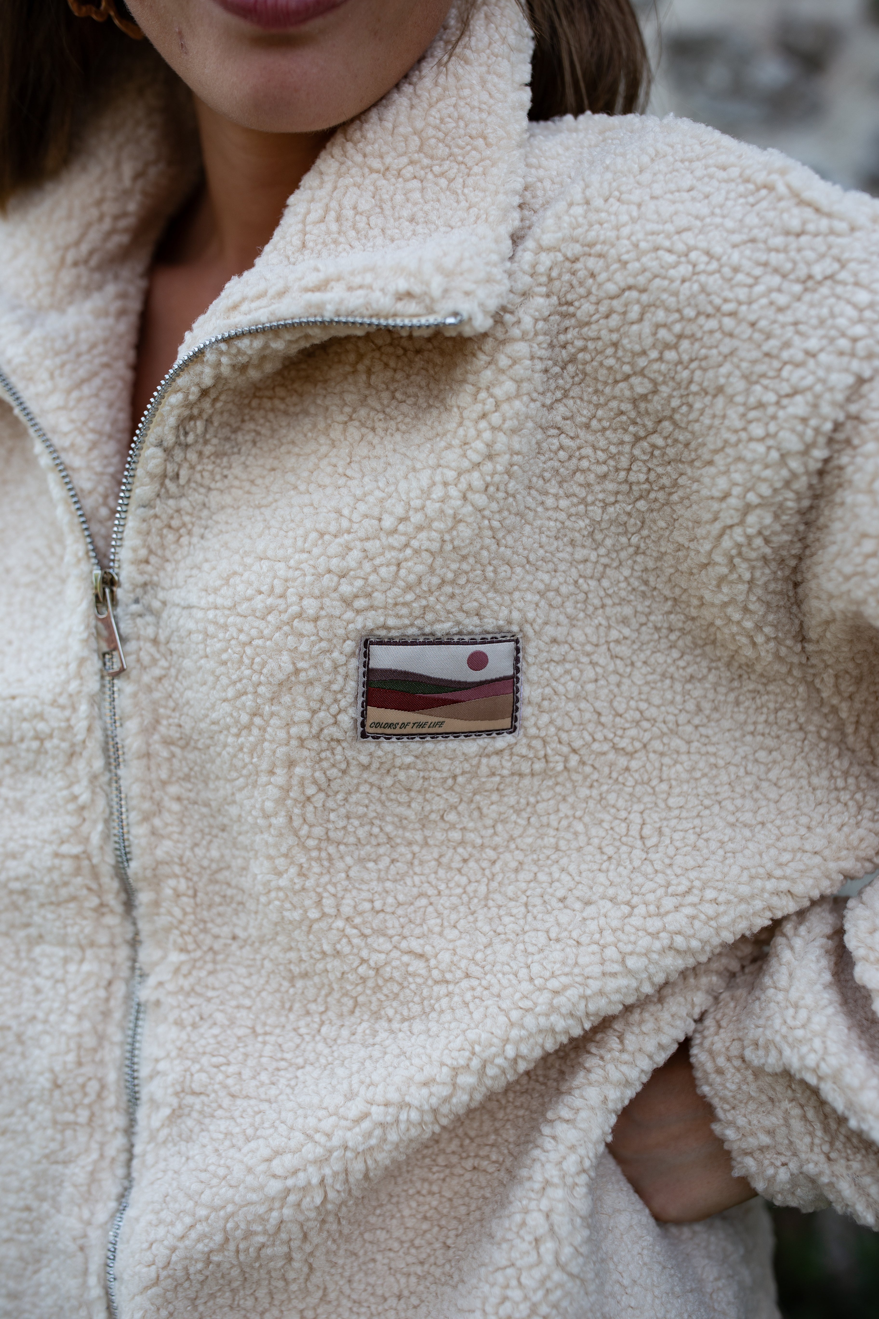 DOUCE BEIGE _ Veste polaire